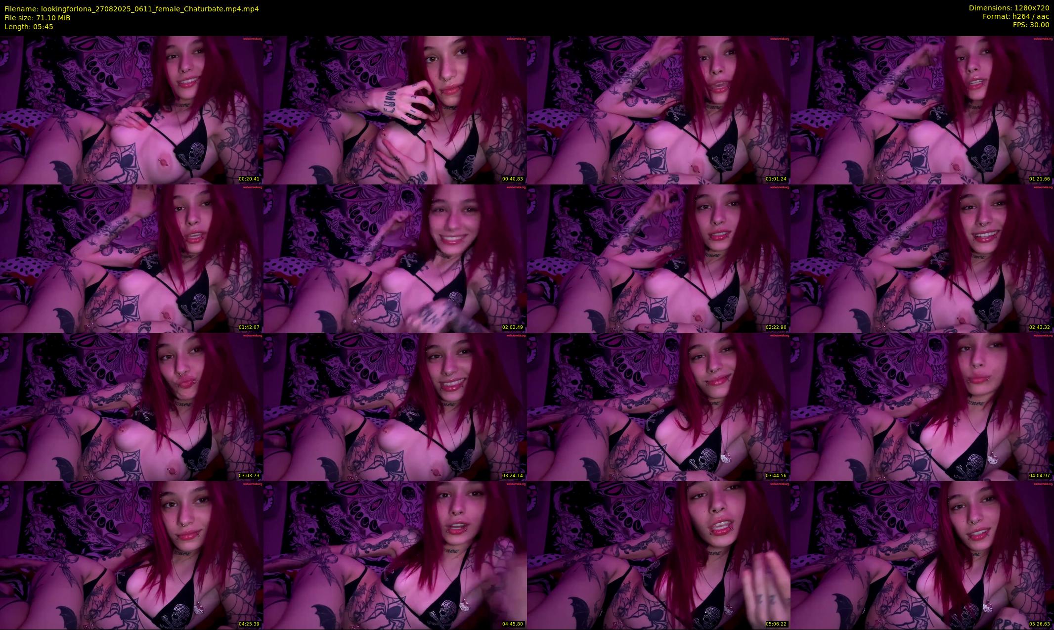 lookingforlona — 6 minute Chaturbate female cam show recording, 720p, Aug 27, 2025