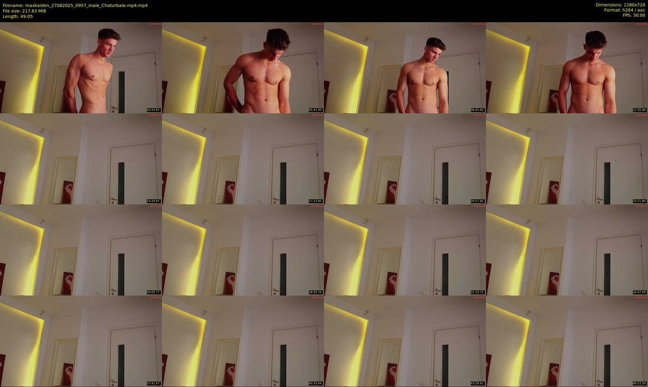 maxkaiden — 50 minute Chaturbate male cam show recording, 720p, Aug 27, 2025