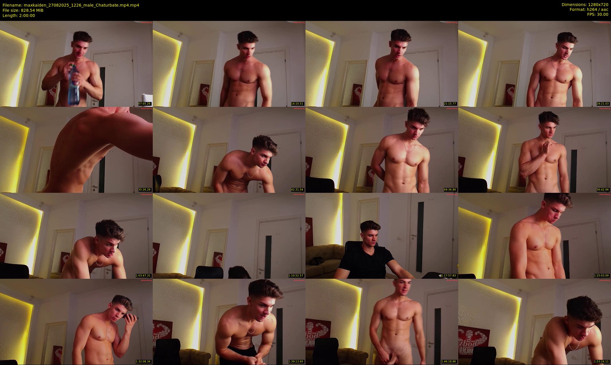 maxkaiden — 120 minute Chaturbate male cam show recording, 720p, Aug 27, 2025