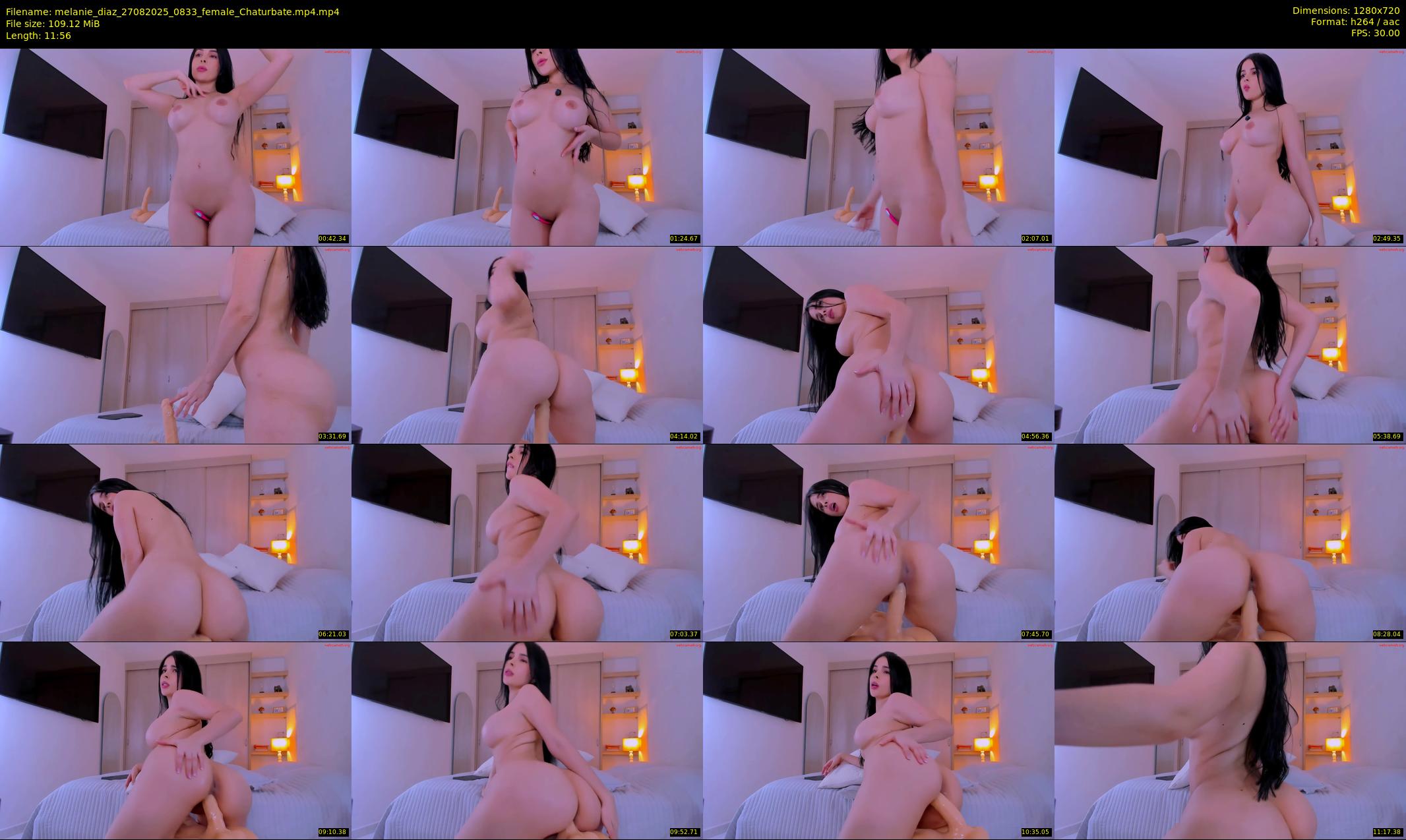 melanie_diaz — 12 minute Chaturbate female cam show recording, 720p, Aug 27, 2025