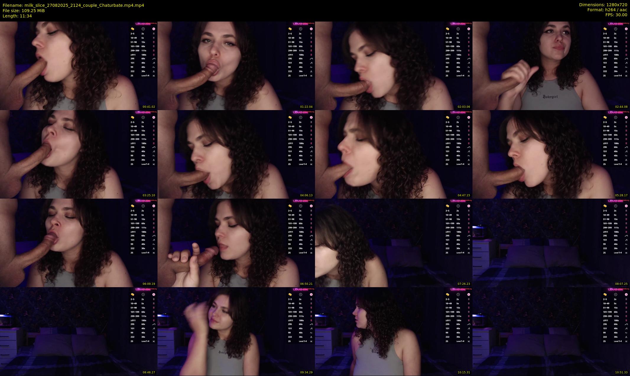 milk_slice — 12 minute Chaturbate couple cam show recording, 720p, Aug 27, 2025
