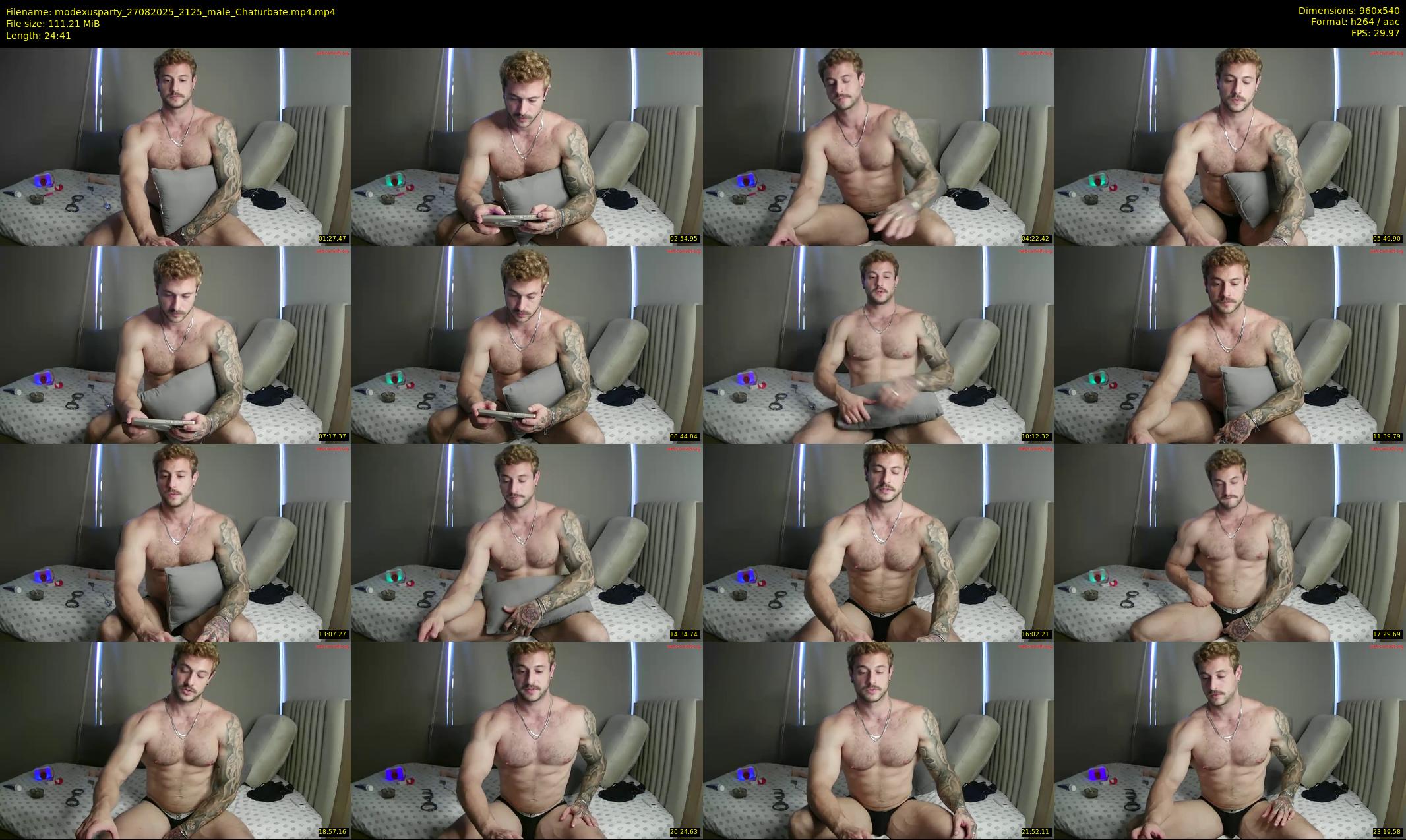 modexusparty — 25 minute Chaturbate male cam show recording, 480p, Aug 27, 2025