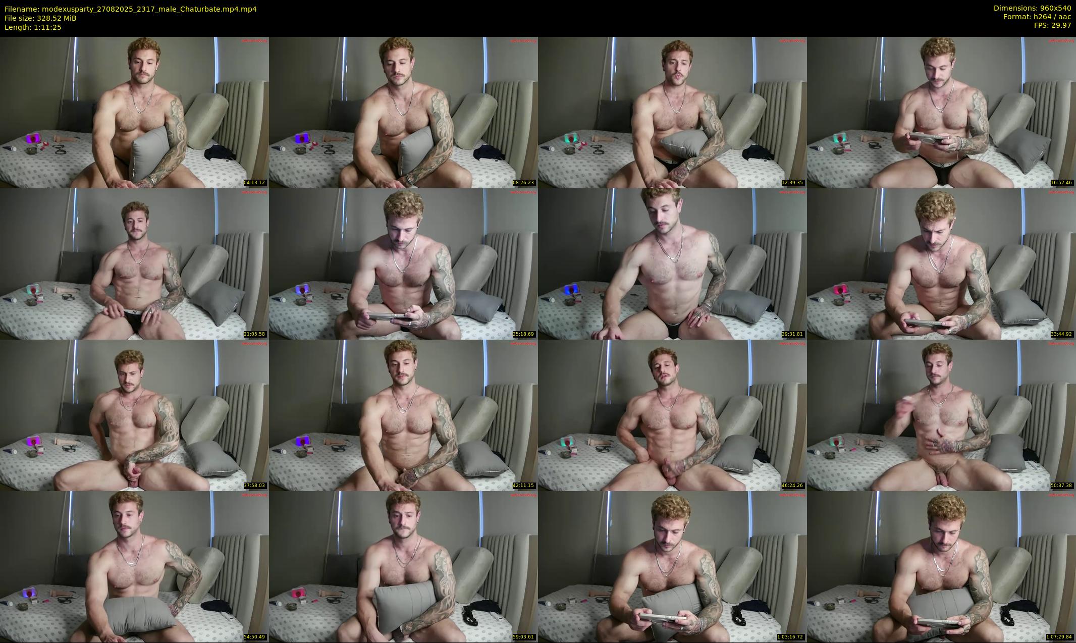 modexusparty — 72 minute Chaturbate male cam show recording, 480p, Aug 27, 2025