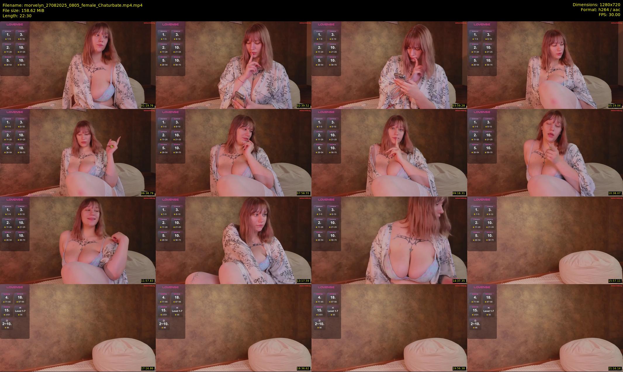 morvelyn — 23 minute Chaturbate female cam show recording, 720p, Aug 27, 2025