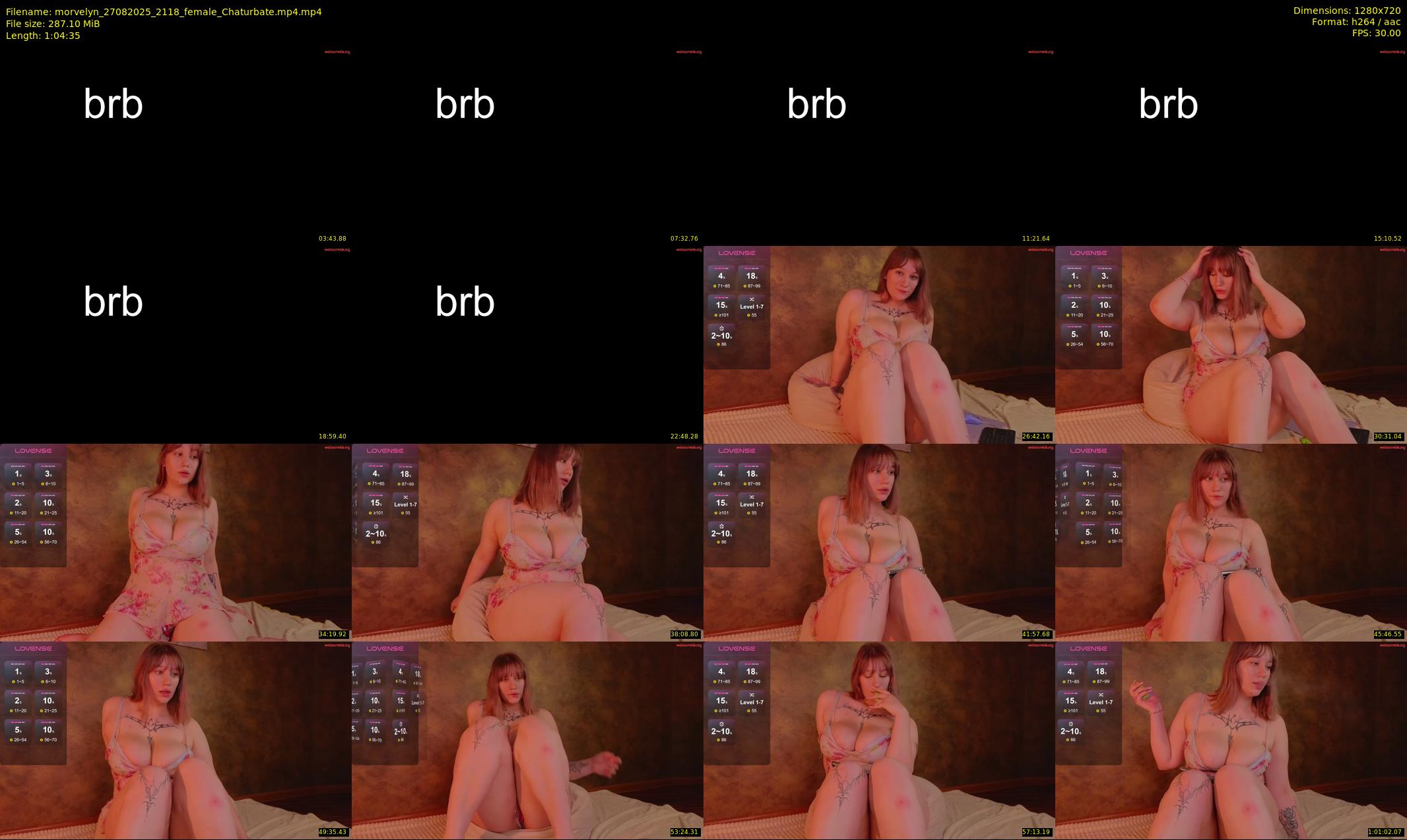 morvelyn — 65 minute Chaturbate female cam show recording, 720p, Aug 27, 2025