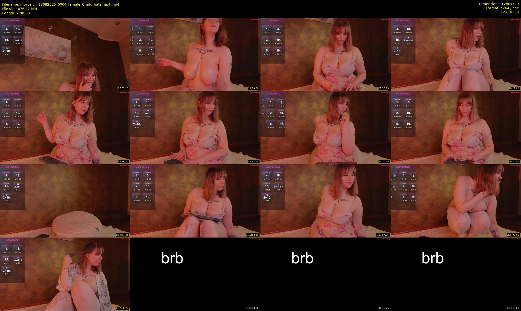 morvelyn — 120 minute Chaturbate female cam show recording, 720p, Aug 28, 2025