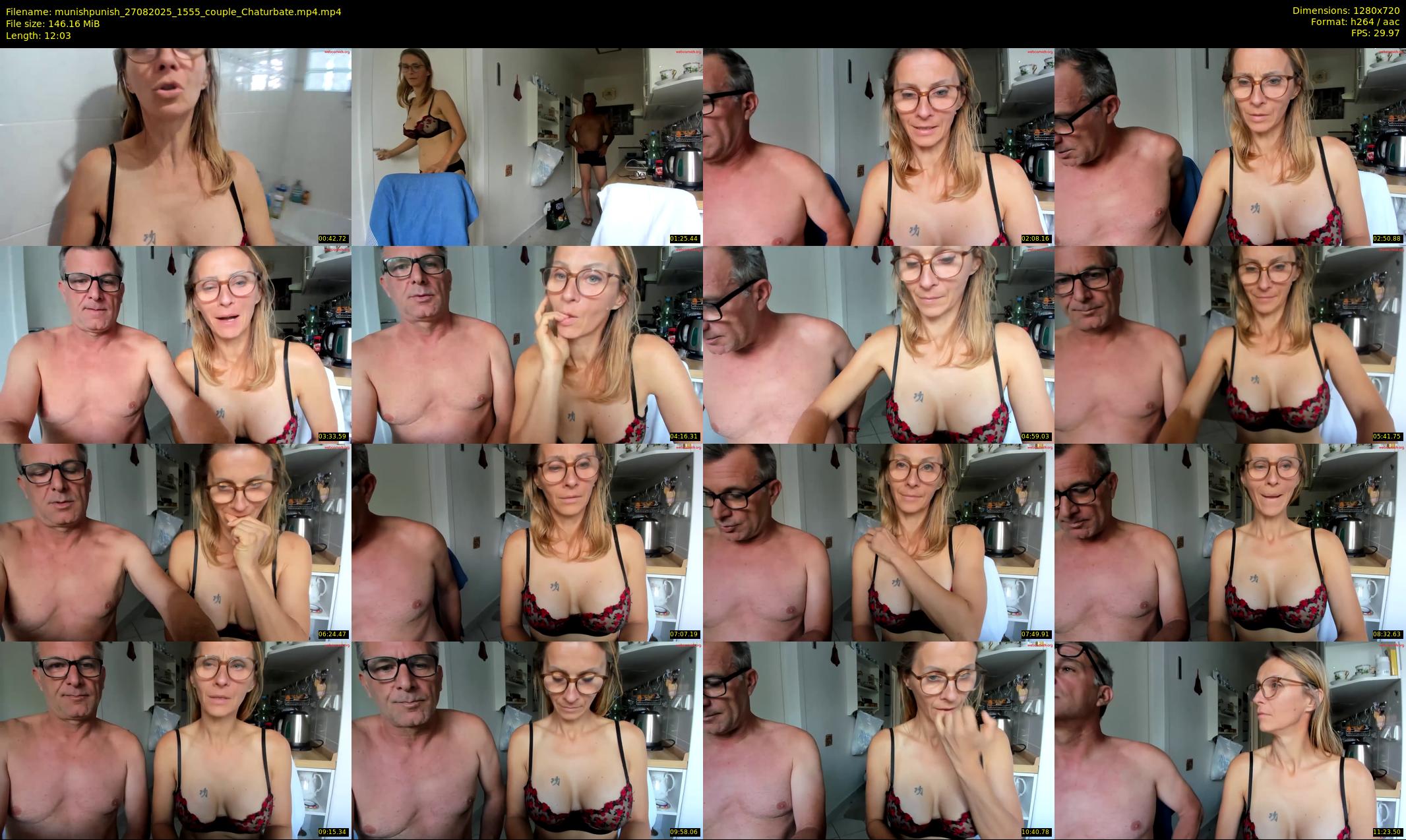 munishpunish — 13 minute Chaturbate couple cam show recording, 720p, Aug 27, 2025