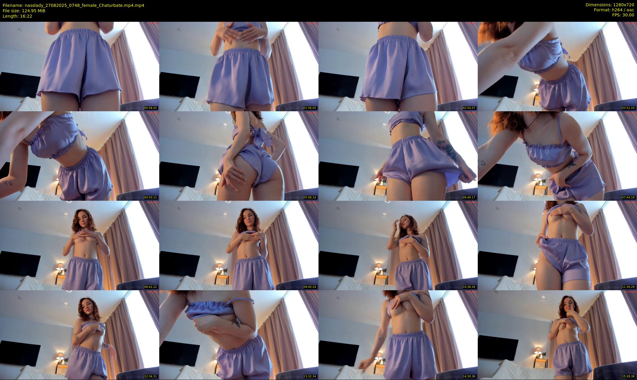 nasslady — 17 minute Chaturbate female cam show recording, 720p, Aug 27, 2025