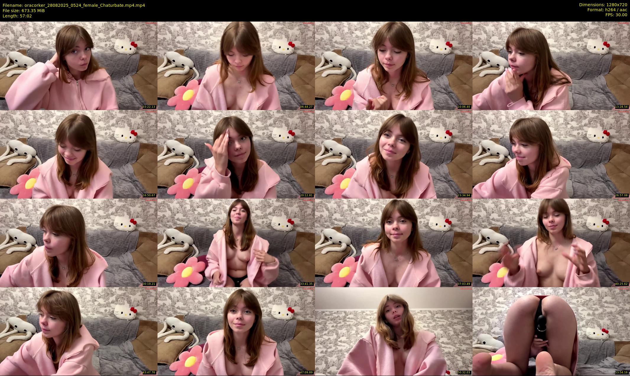 oracorker — 58 minute Chaturbate female cam show recording, 720p, Aug 28, 2025