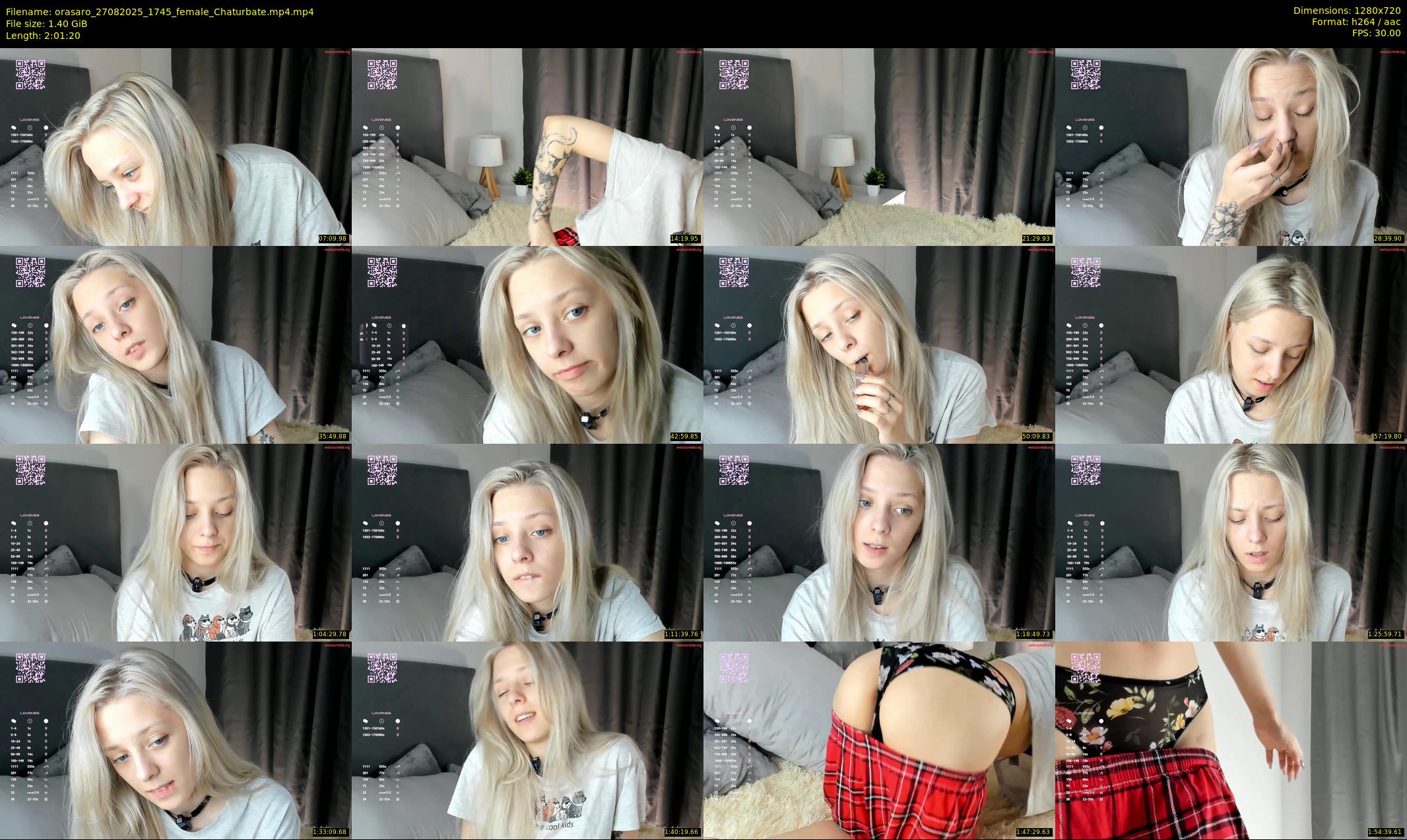 orasaro — 122 minute Chaturbate female cam show recording, 720p, Aug 27, 2025
