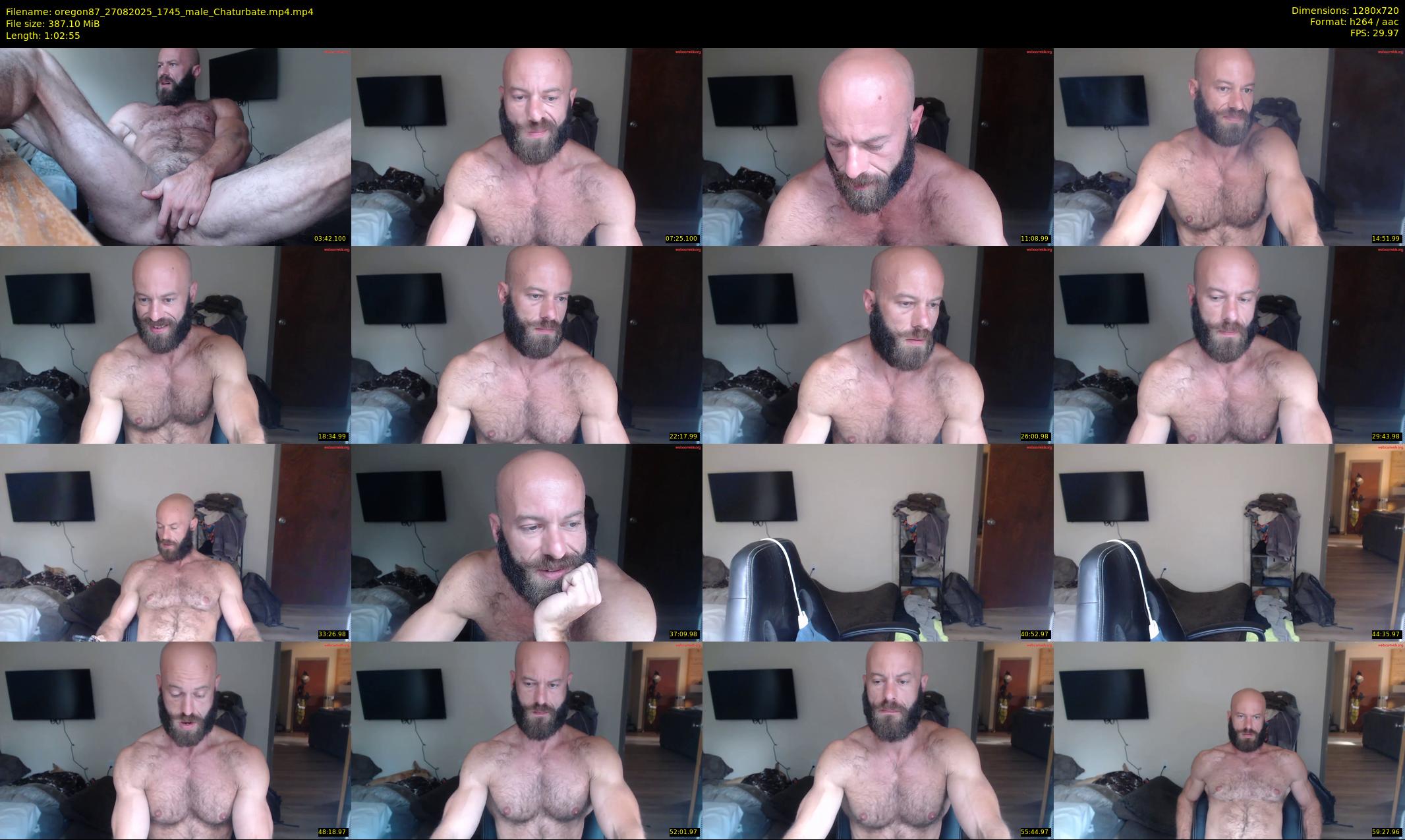 oregon87 — 63 minute Chaturbate male cam show recording, 720p, Aug 27, 2025