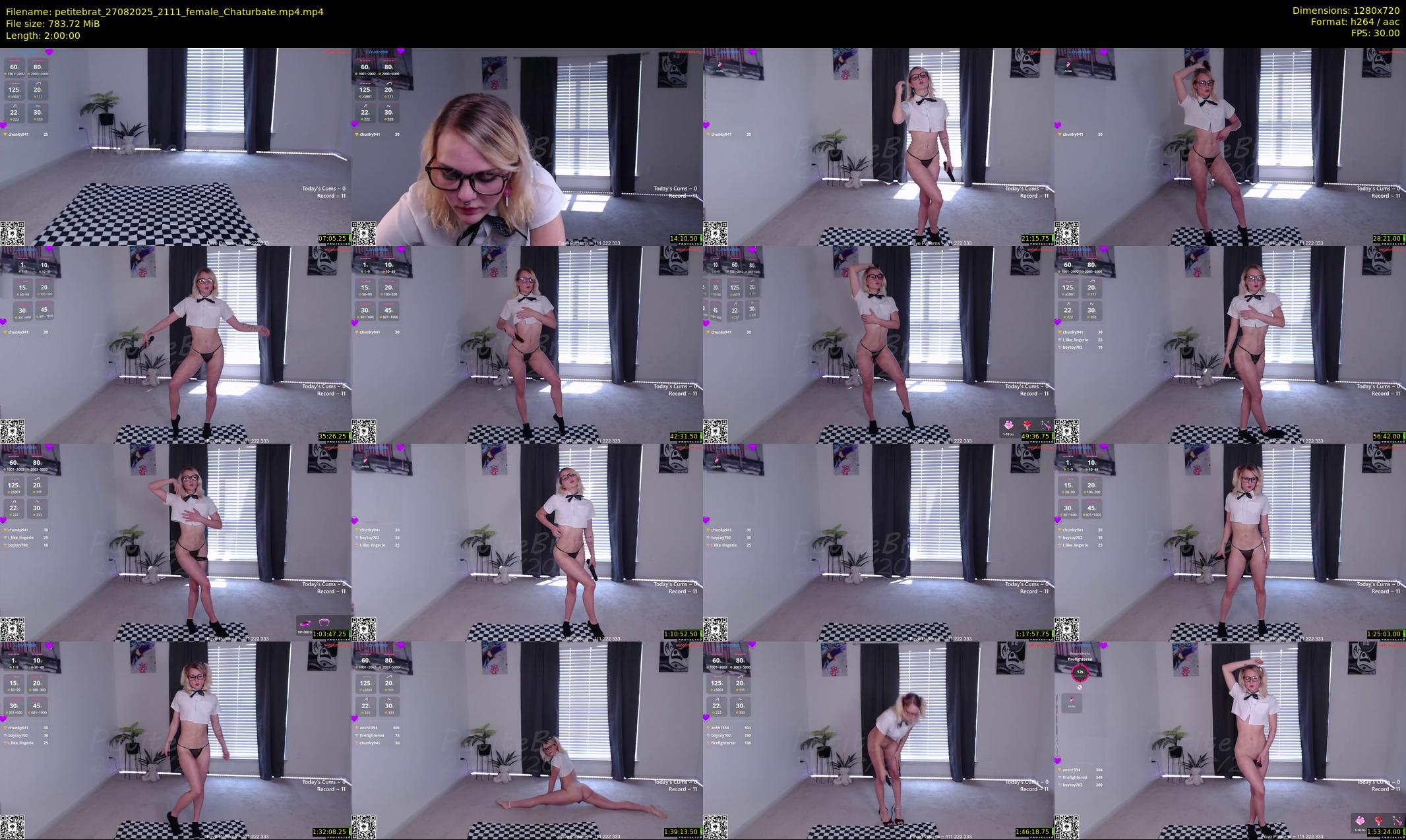 petitebrat — 120 minute Chaturbate female cam show recording, 720p, Aug 27, 2025