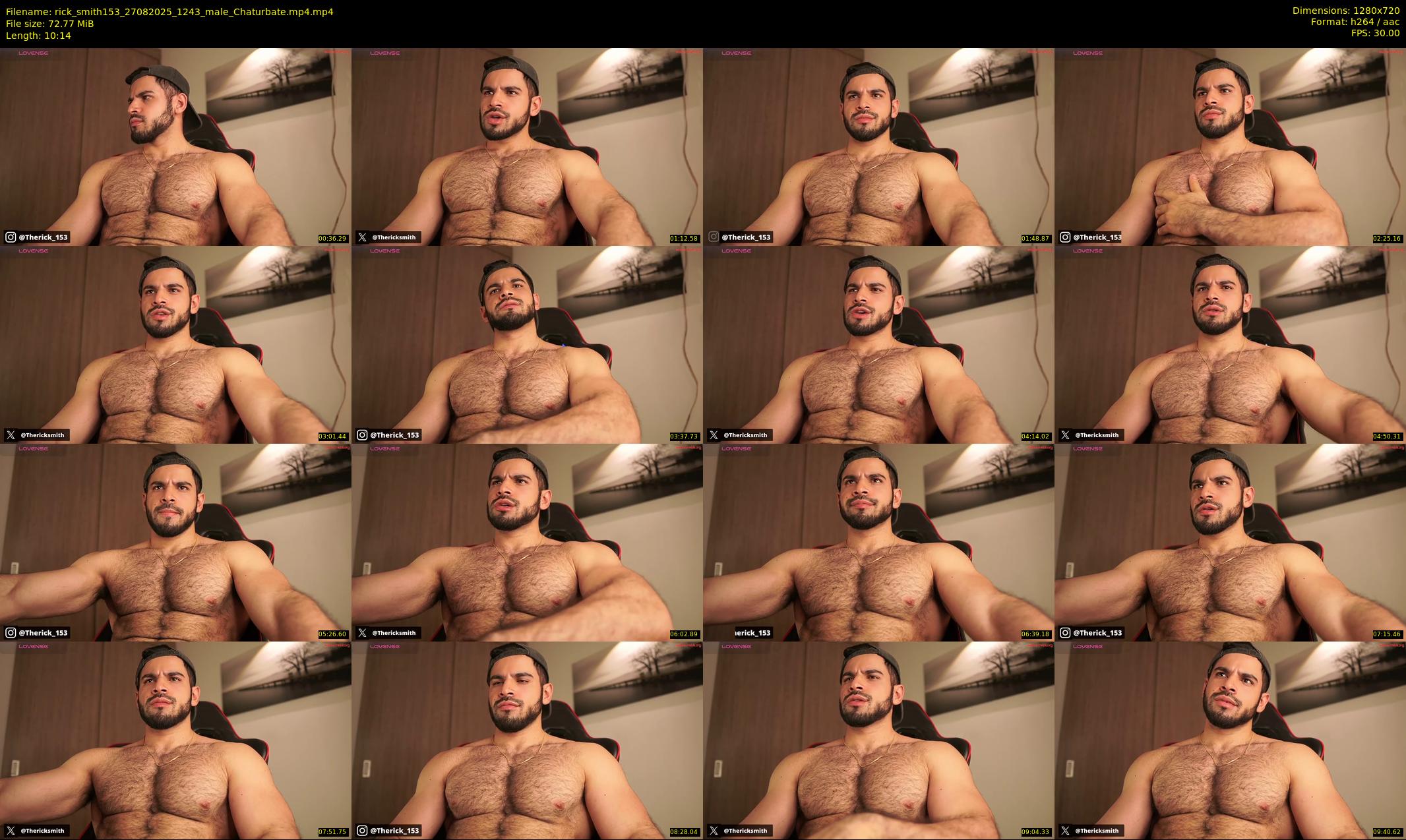 rick_smith153 — 11 minute Chaturbate male cam show recording, 720p, Aug 27, 2025