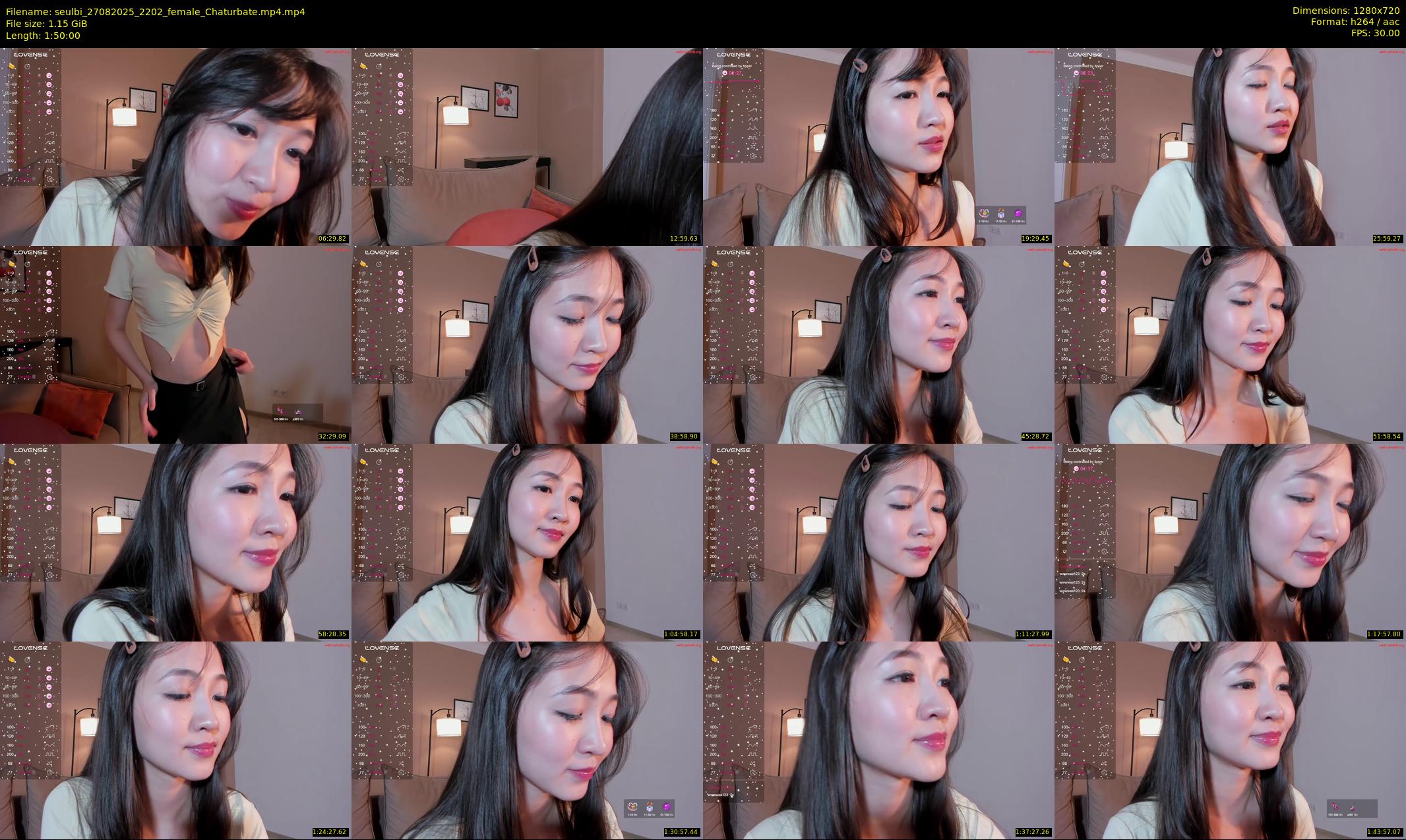 seulbi — 110 minute Chaturbate female cam show recording, 720p, Aug 27, 2025