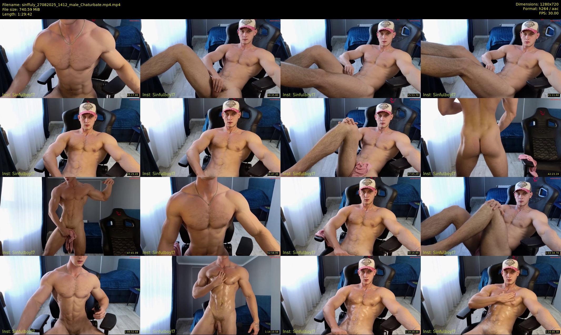 sinffuly — 90 minute Chaturbate male cam show recording, 720p, Aug 27, 2025