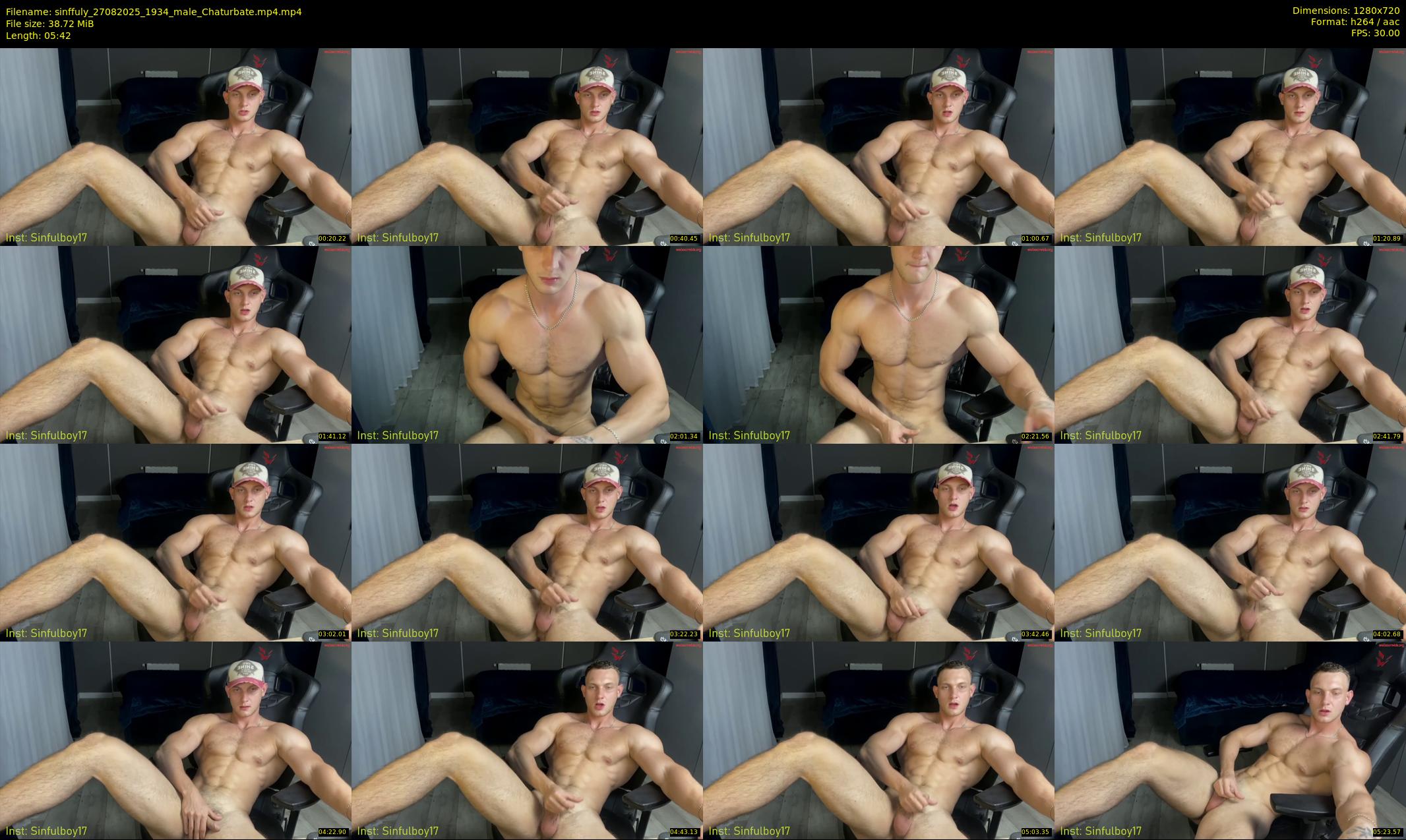 sinffuly — 6 minute Chaturbate male cam show recording, 720p, Aug 27, 2025
