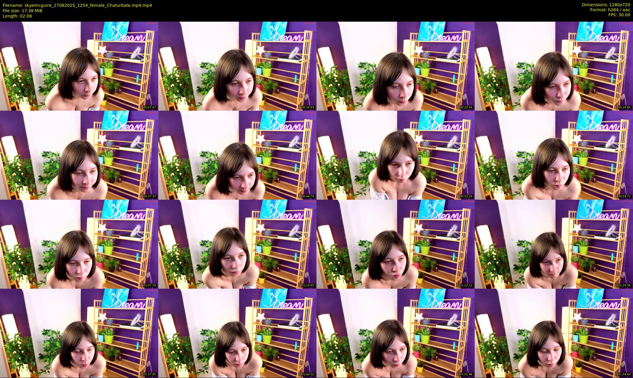 skyemcguire — 3 minute Chaturbate female cam show recording, 720p, Aug 27, 2025