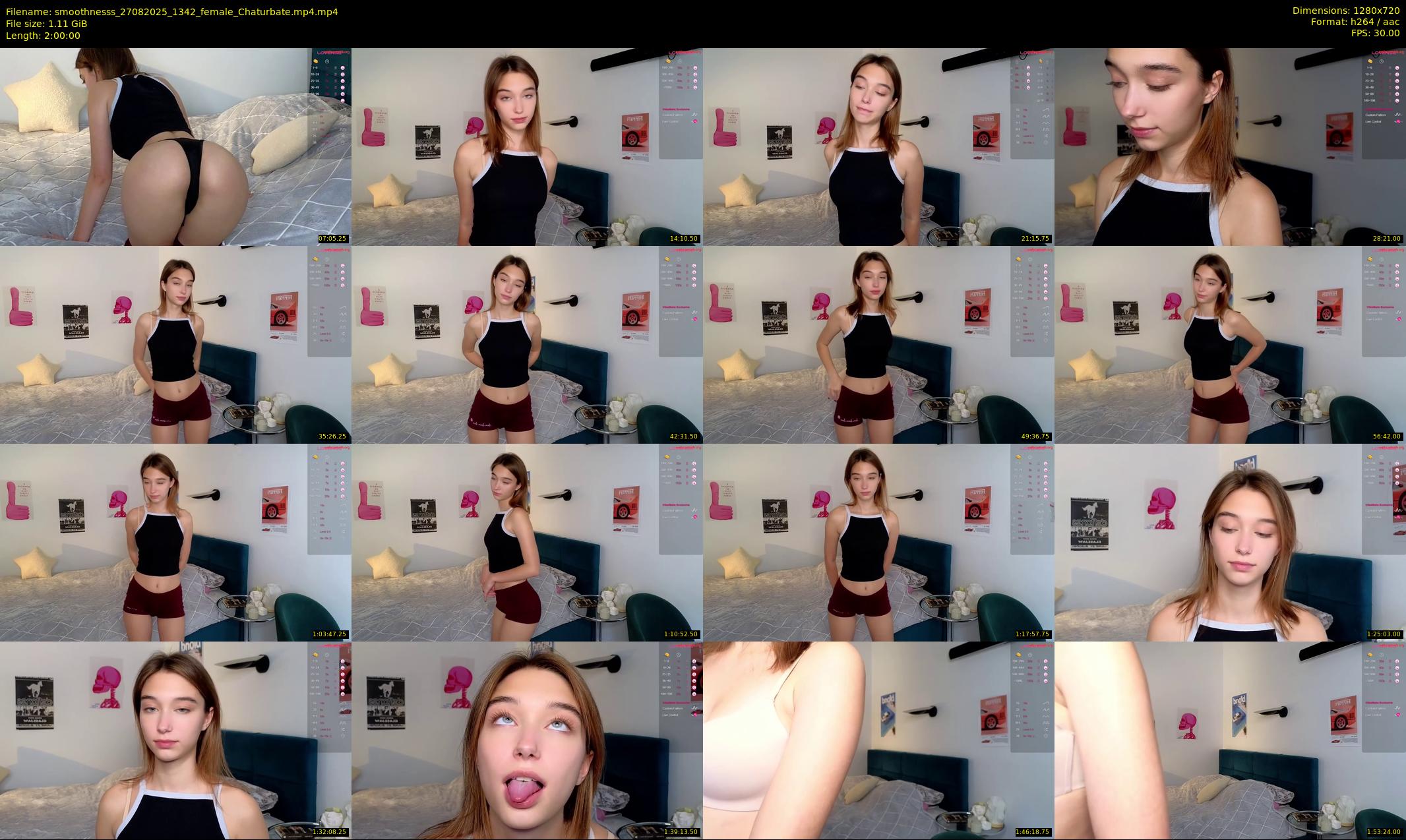 smoothnesss — 120 minute Chaturbate female cam show recording, 720p, Aug 27, 2025