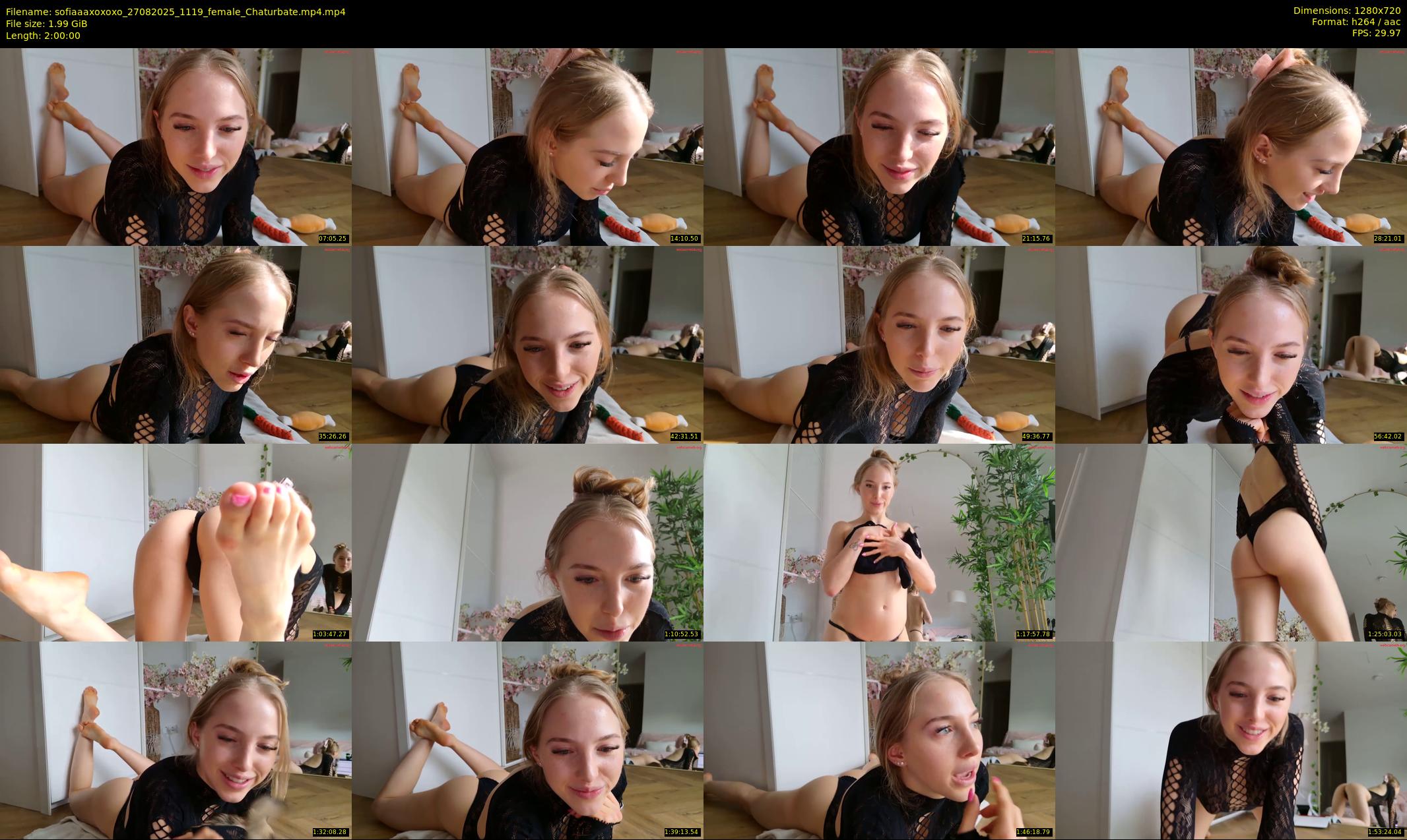 sofiaaaxoxoxo — 120 minute Chaturbate female cam show recording, 720p, Aug 27, 2025