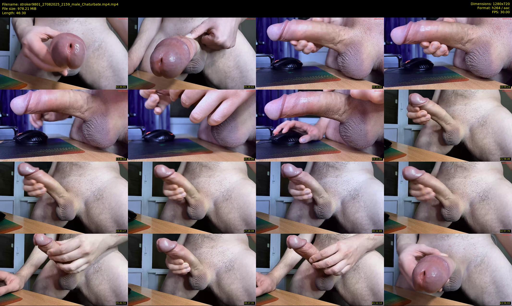 stroker9801 — 47 minute Chaturbate male cam show recording, 720p, Aug 27, 2025