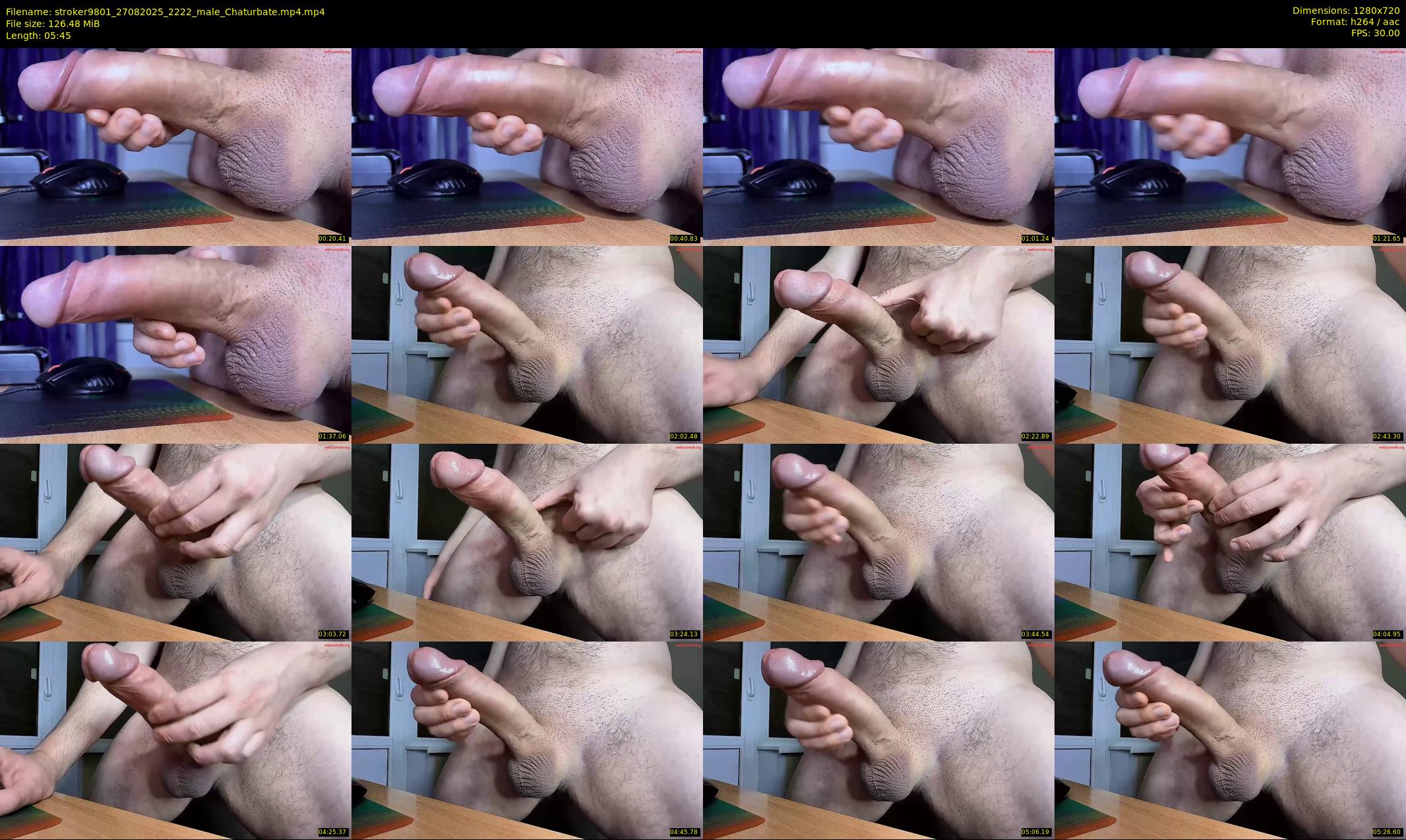 stroker9801 — 6 minute Chaturbate male cam show recording, 720p, Aug 27, 2025