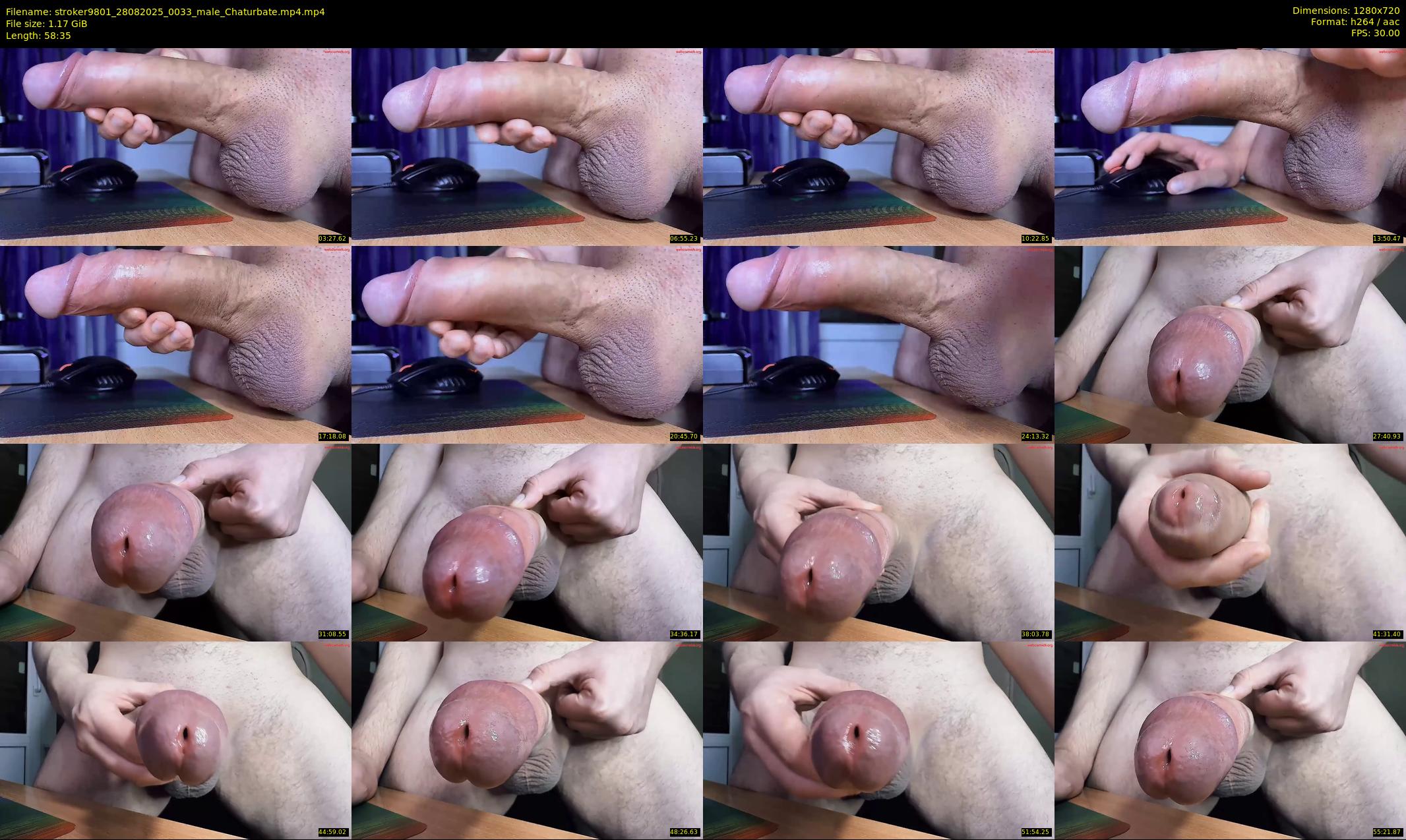 stroker9801 — 59 minute Chaturbate male cam show recording, 720p, Aug 28, 2025
