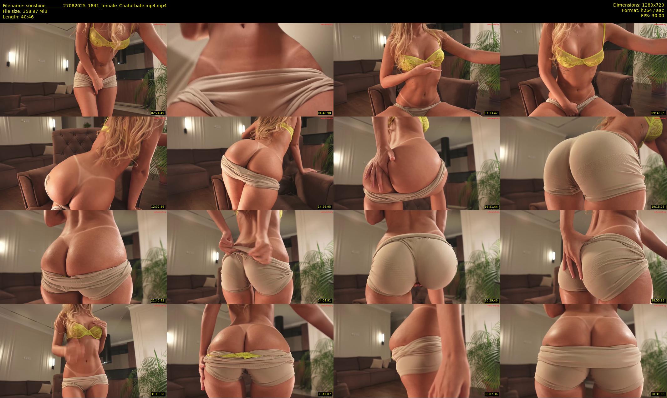 sunshine_______ — 41 minute Chaturbate female cam show recording, 720p, Aug 27, 2025
