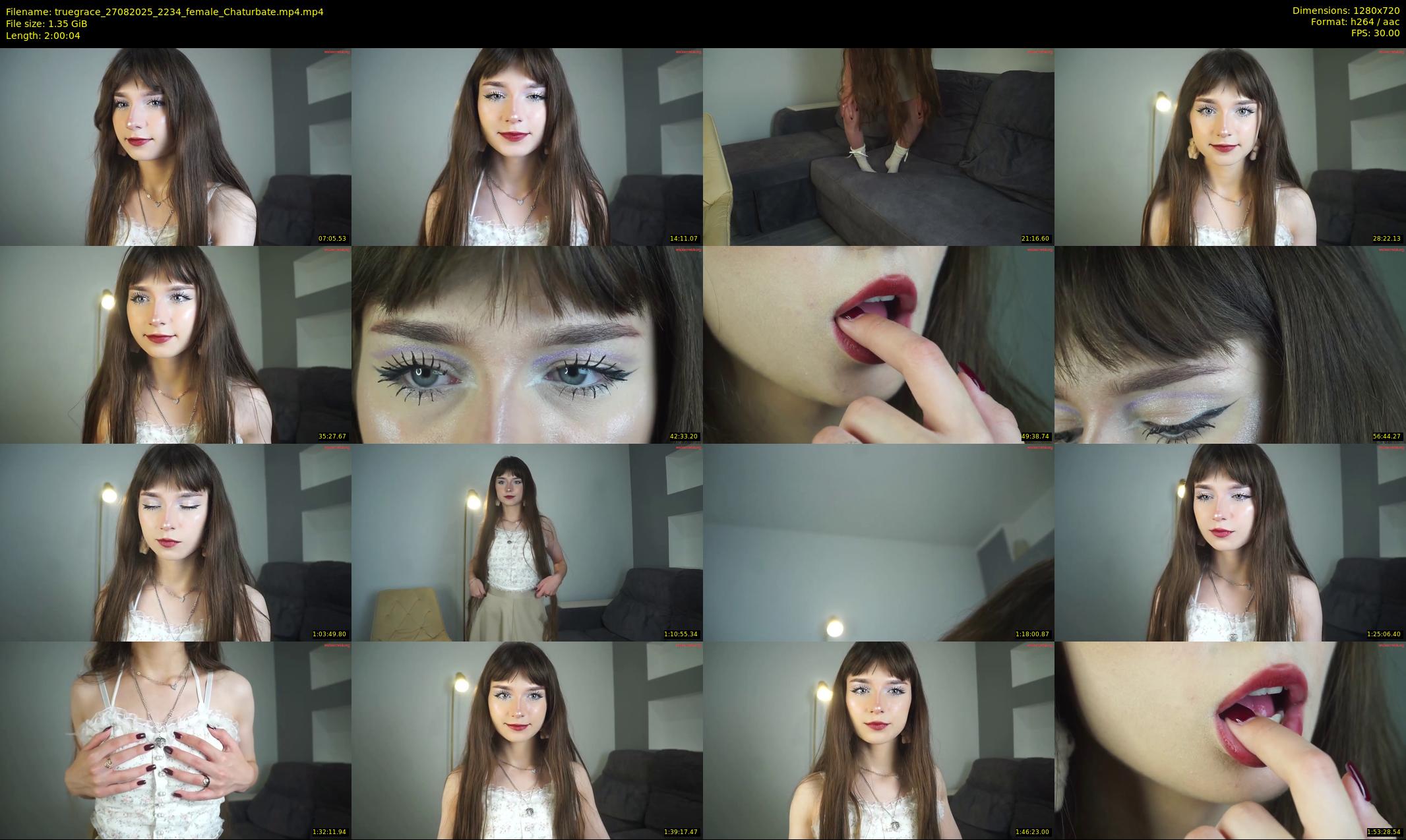 truegrace — 121 minute Chaturbate female cam show recording, 720p, Aug 27, 2025