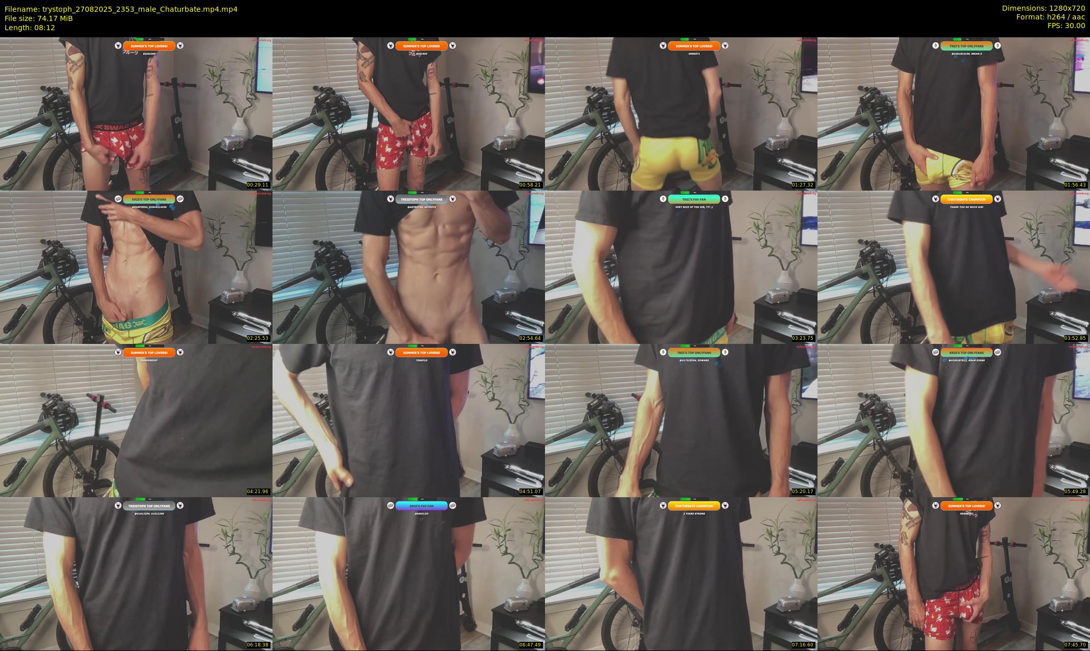 trystoph — 9 minute Chaturbate male cam show recording, 720p, Aug 27, 2025