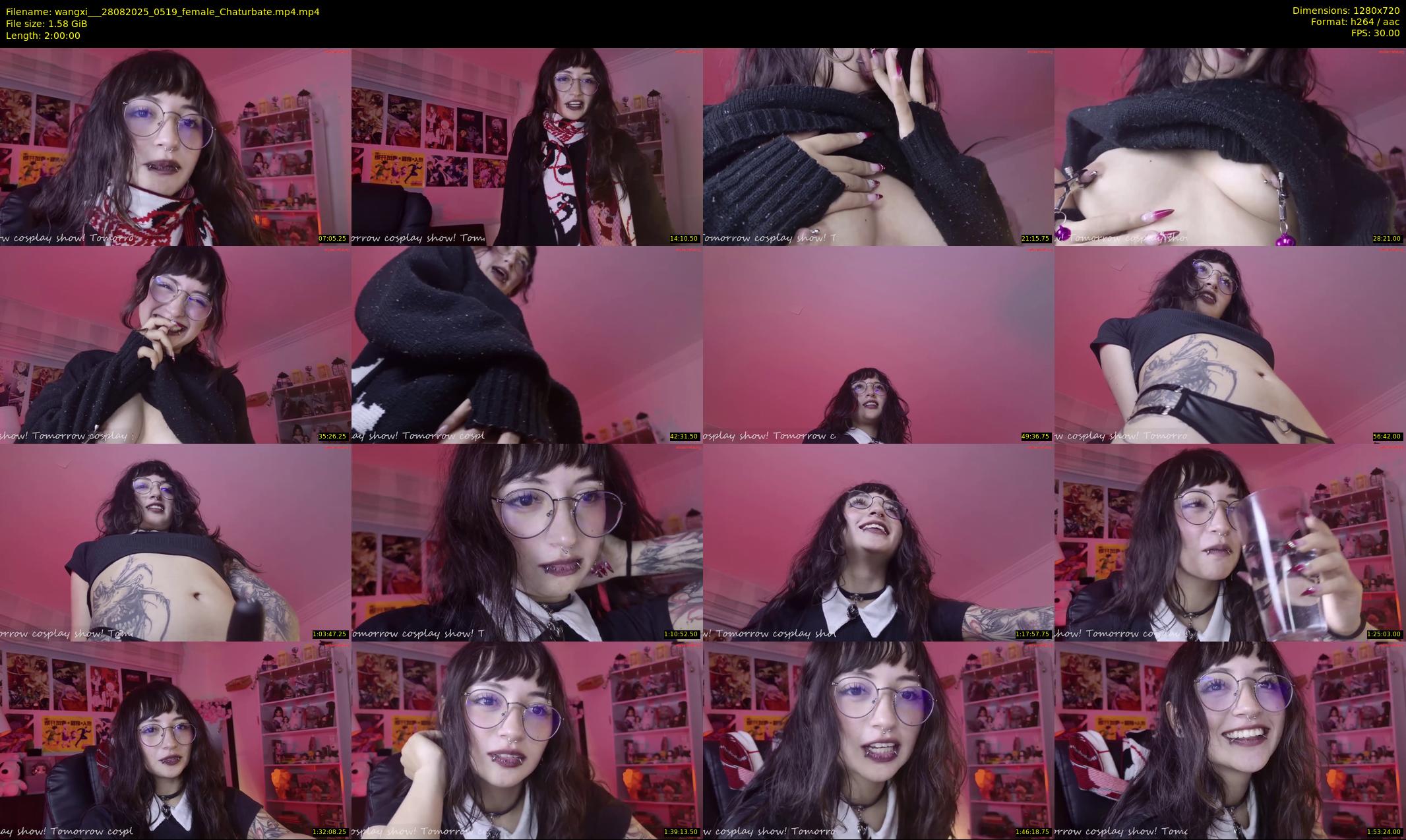 wangxi__ — 120 minute Chaturbate female cam show recording, 720p, Aug 28, 2025