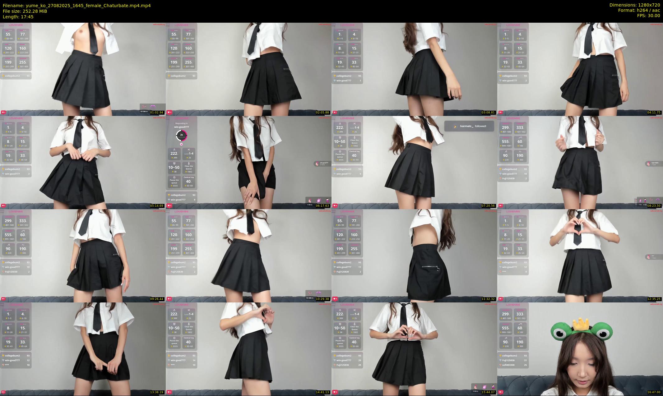 yume_ko — 18 minute Chaturbate female cam show recording, 720p, Aug 27, 2025