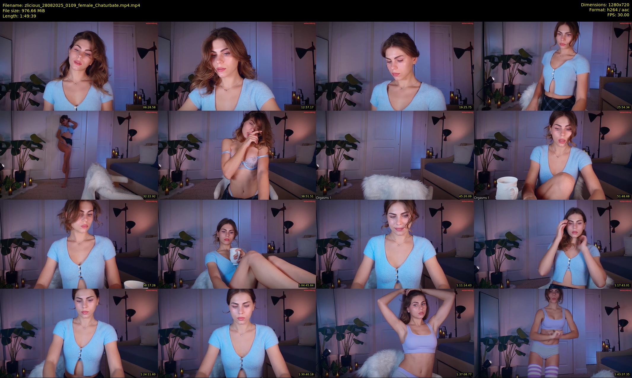 zlicious — 110 minute Chaturbate female cam show recording, 720p, Aug 28, 2025