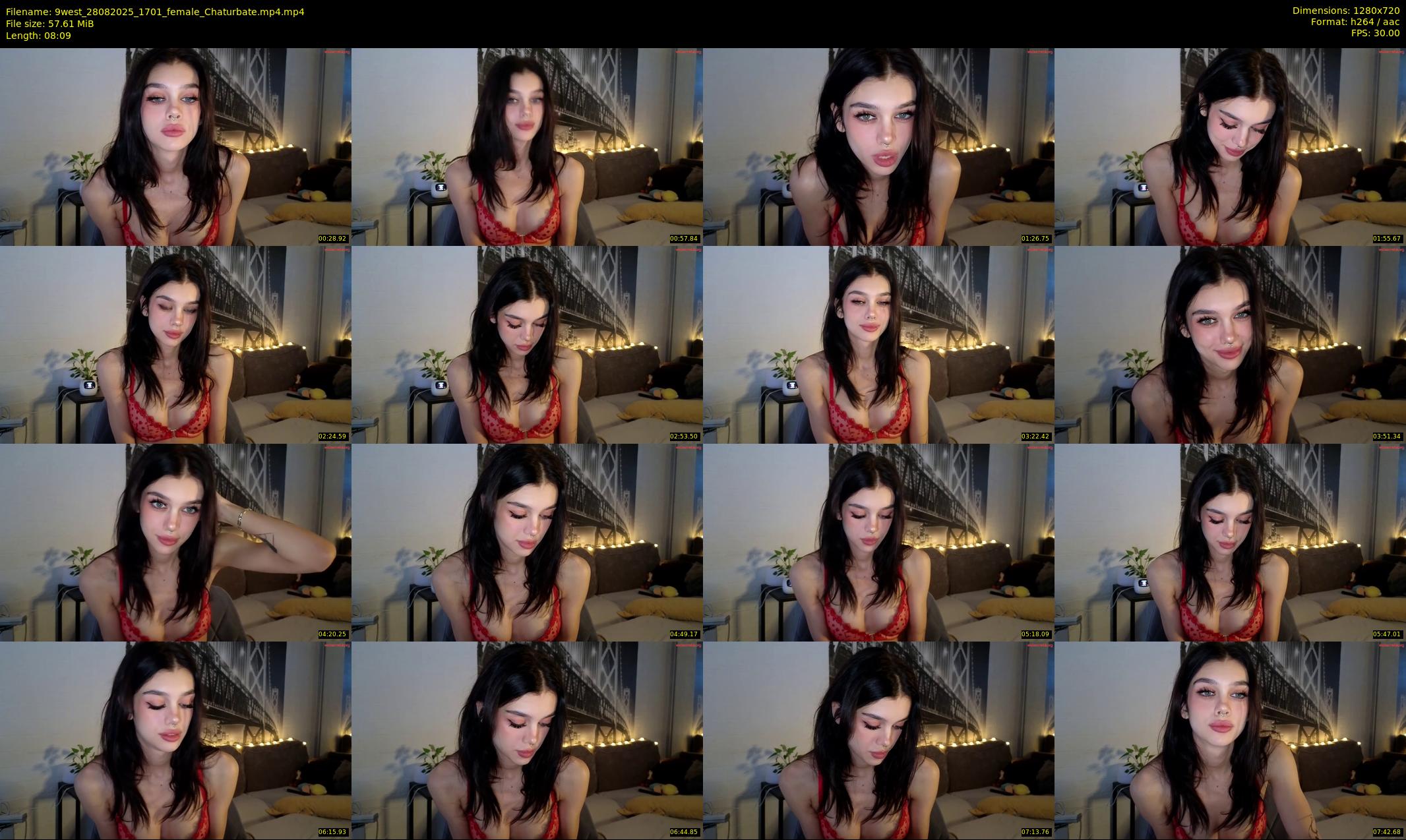 9west — 9 minute Chaturbate female cam show recording, 720p, Aug 28, 2025