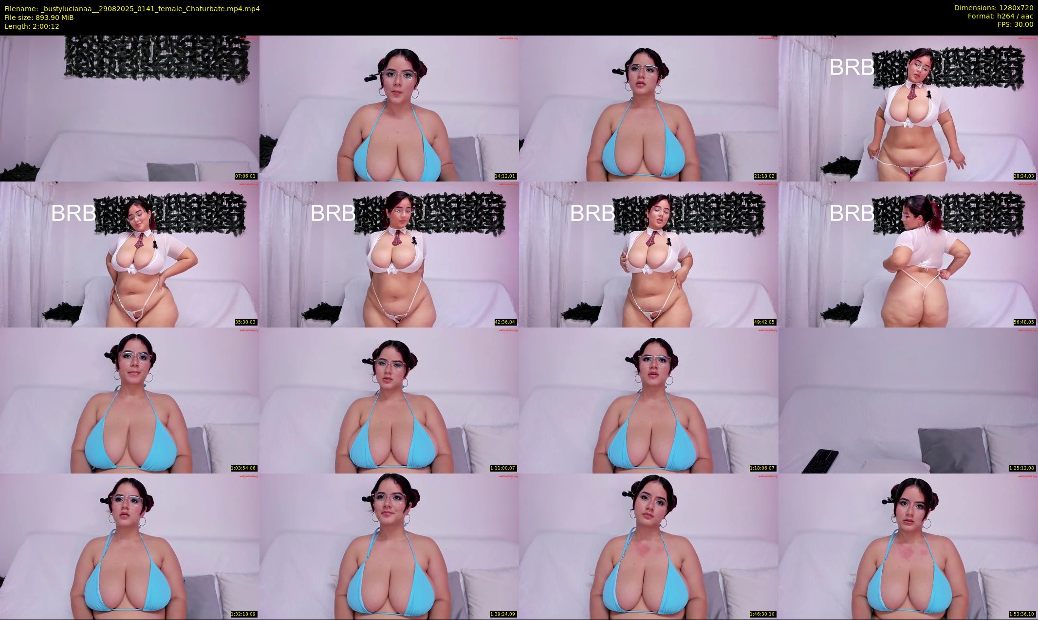 _bustylucianaa_ — 121 minute Chaturbate female cam show recording, 720p, Aug 29, 2025
