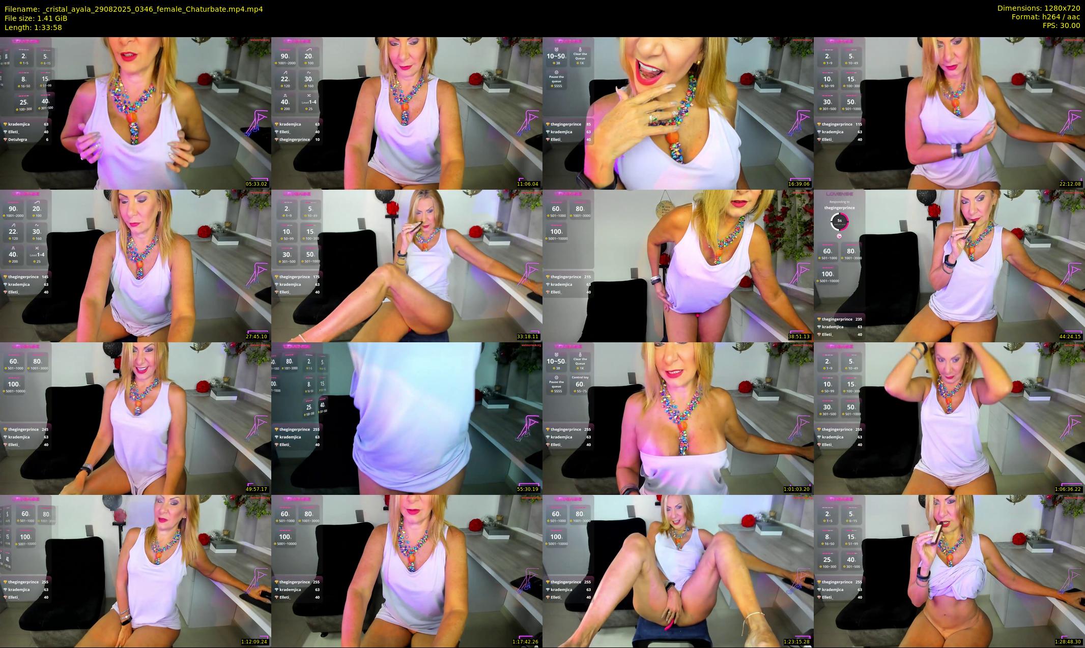 _cristal_ayala — 94 minute Chaturbate female cam show recording, 720p, Aug 29, 2025