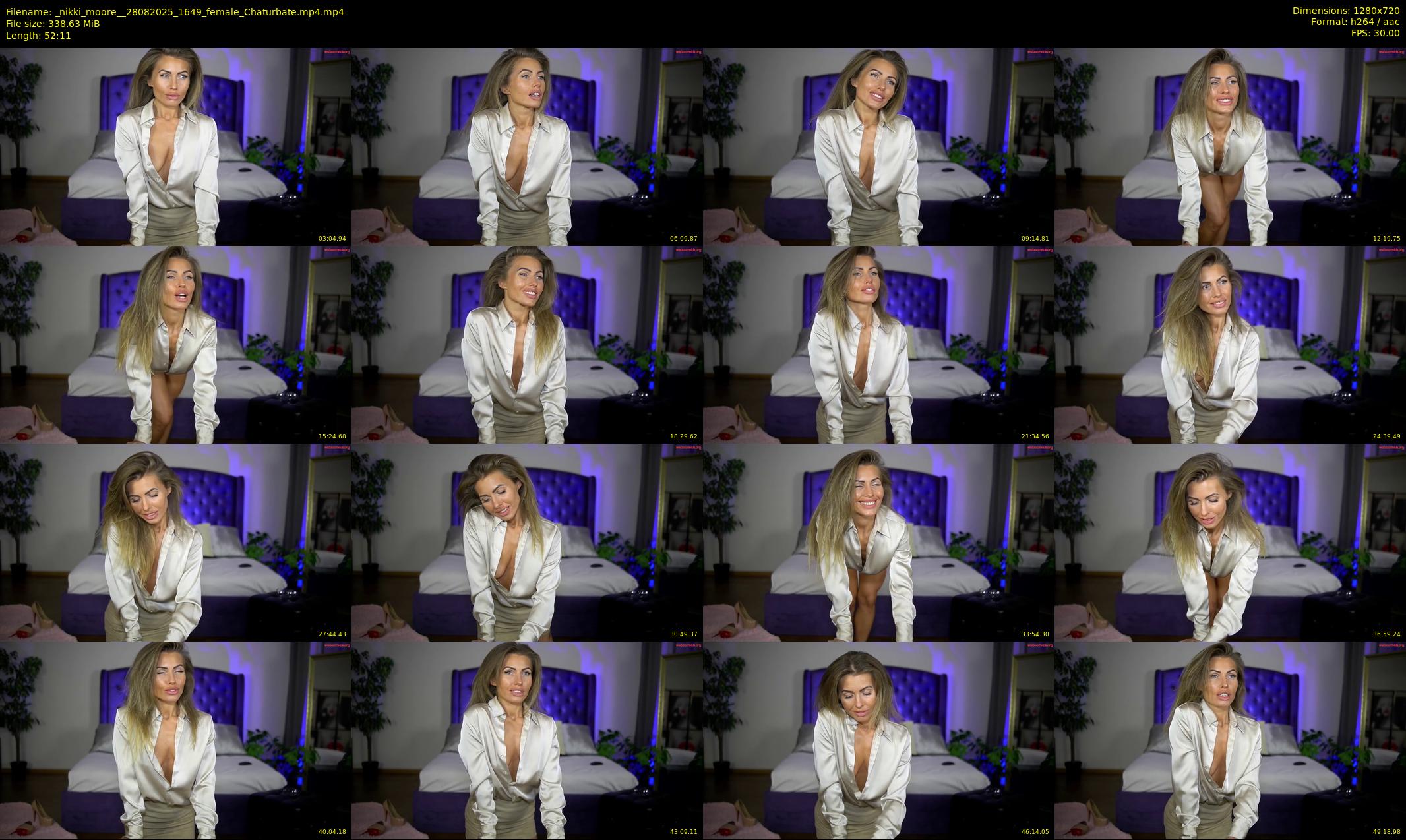 _nikki_moore_ — 53 minute Chaturbate female cam show recording, 720p, Aug 28, 2025