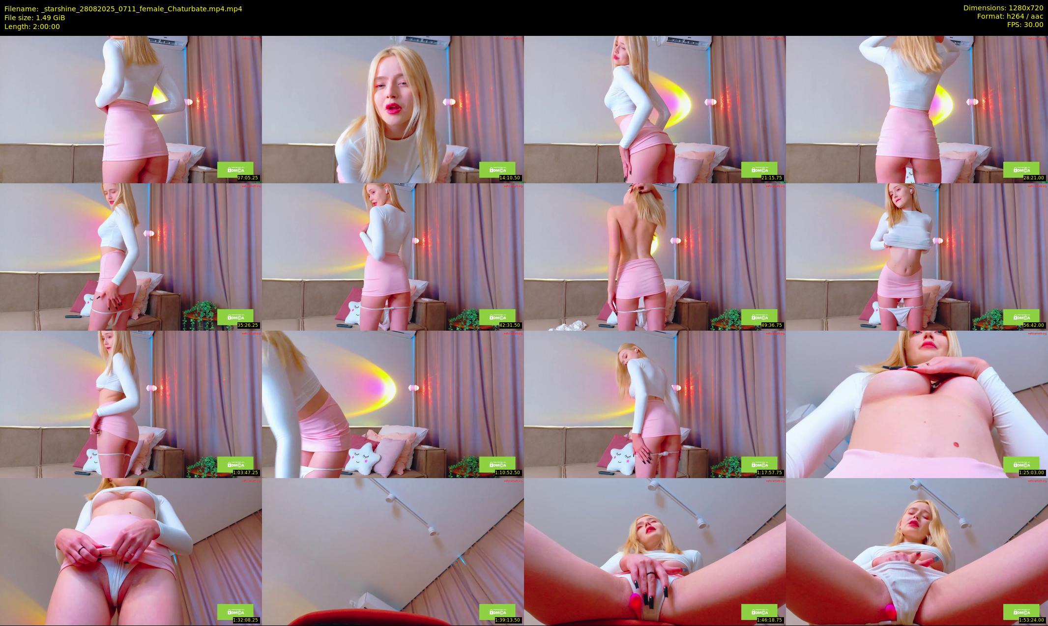 _starshine — 120 minute Chaturbate female cam show recording, 720p, Aug 28, 2025