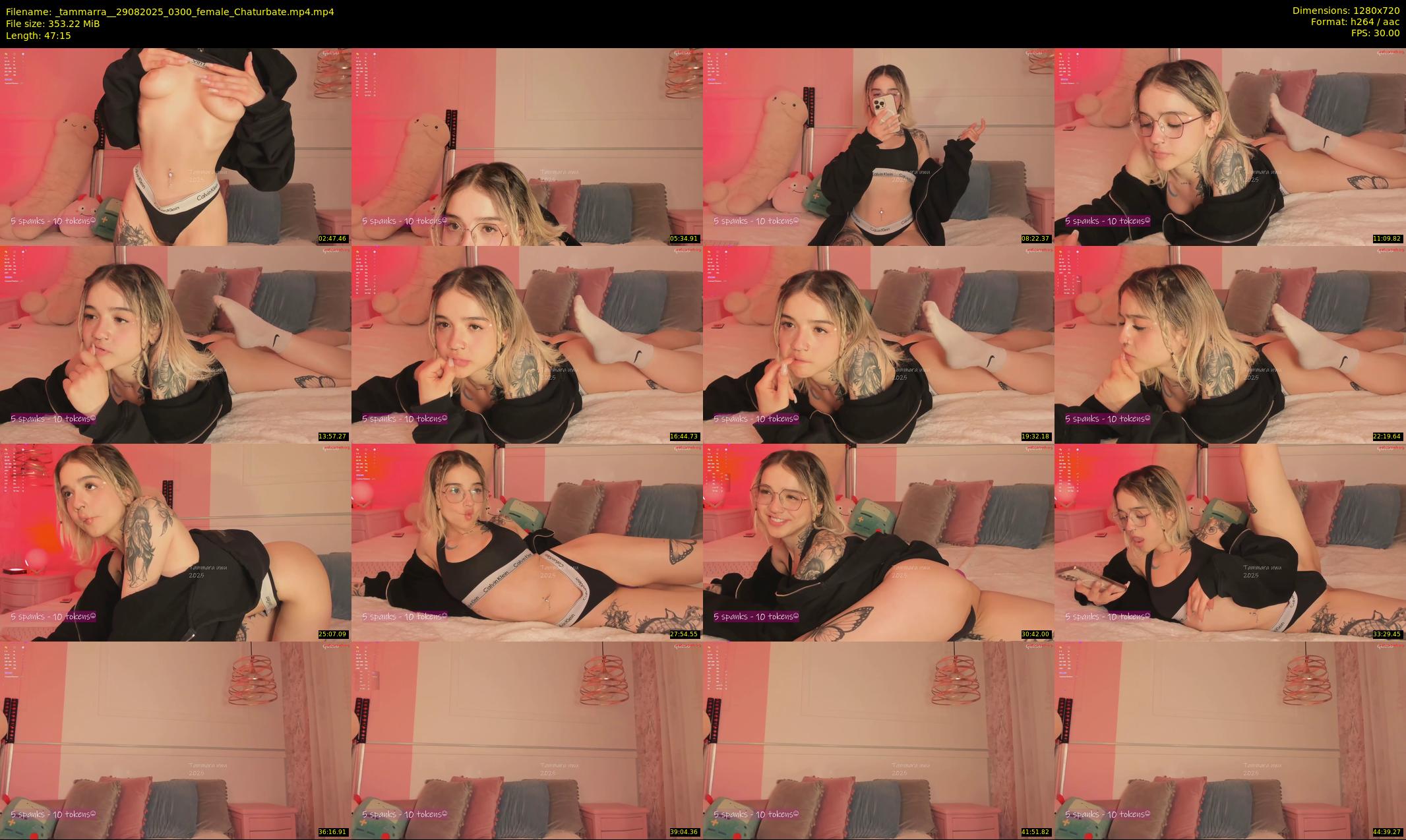 _tammarra_ — 48 minute Chaturbate female cam show recording, 720p, Aug 29, 2025