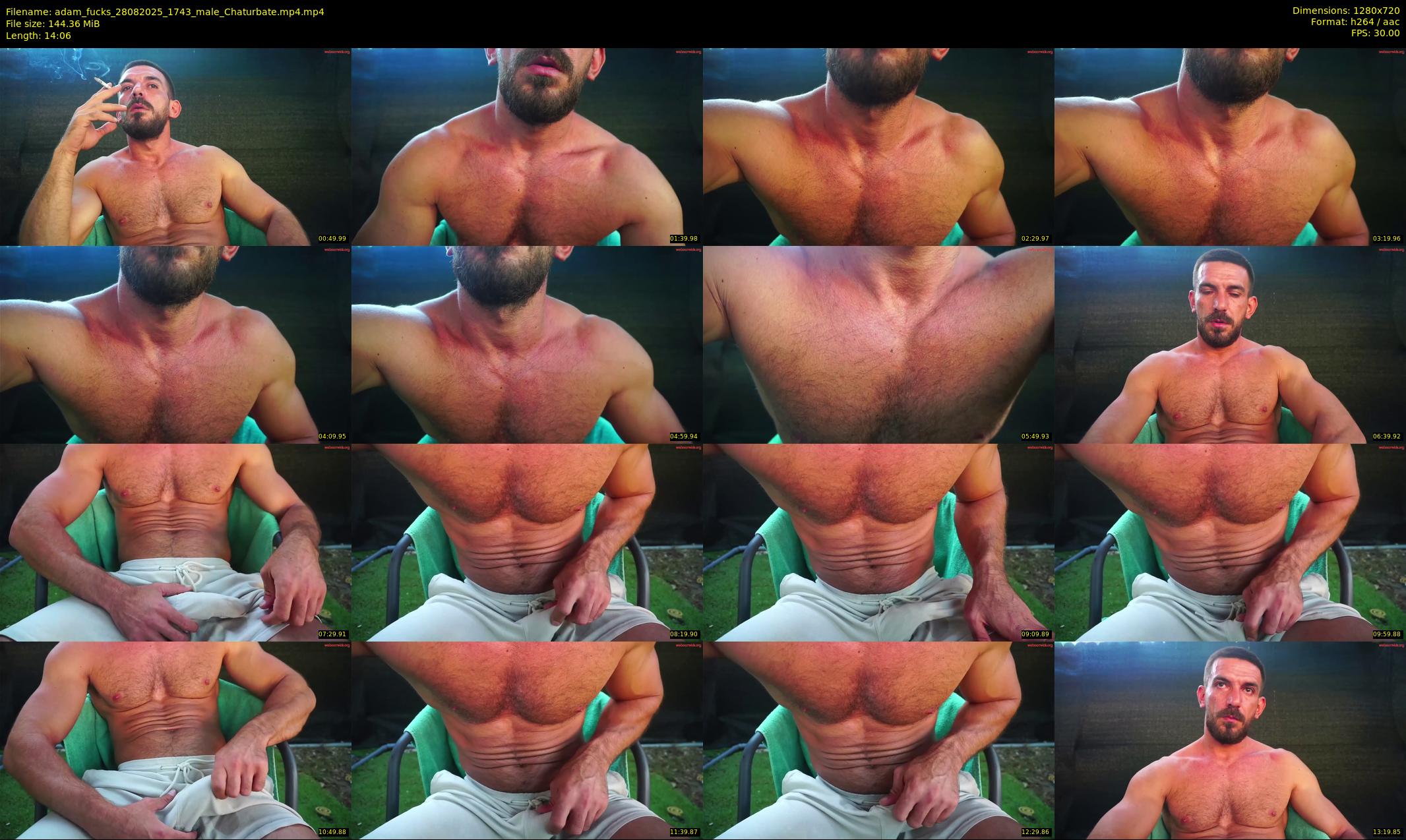 adam_fucks — 15 minute Chaturbate male cam show recording, 720p, Aug 28, 2025