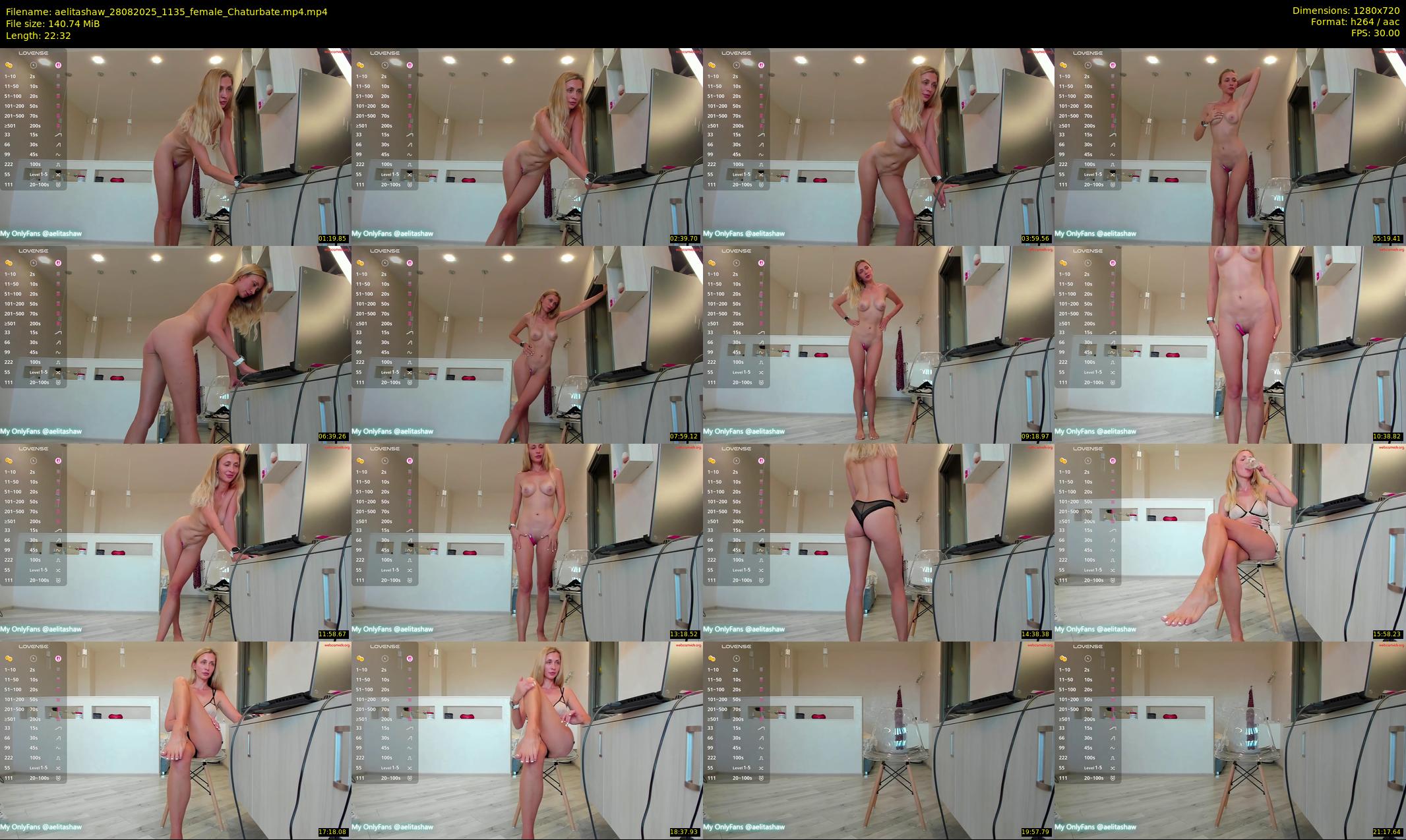 aelitashaw — 23 minute Chaturbate female cam show recording, 720p, Aug 28, 2025