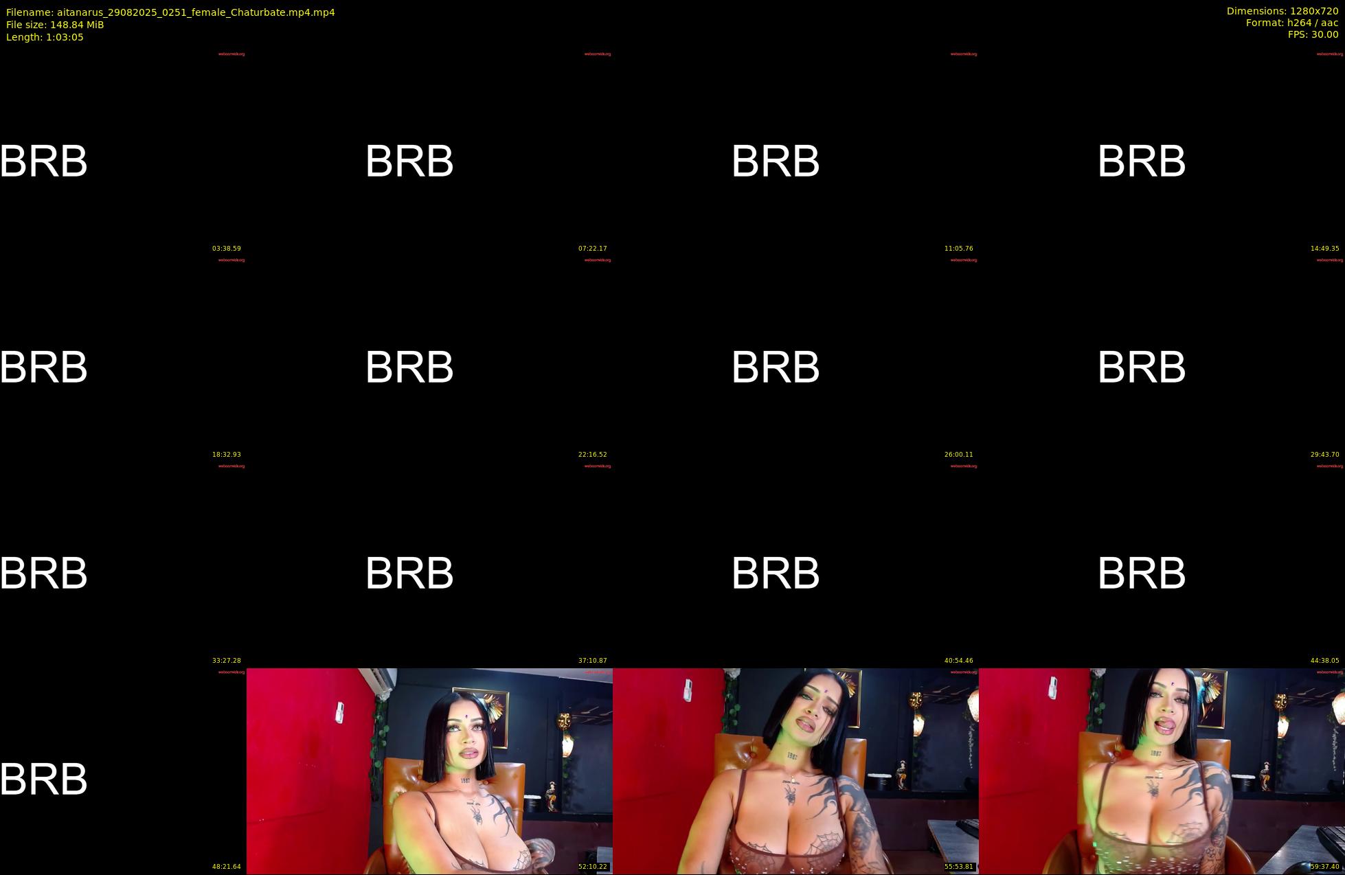 aitanarus — 64 minute Chaturbate female cam show recording, 720p, Aug 29, 2025