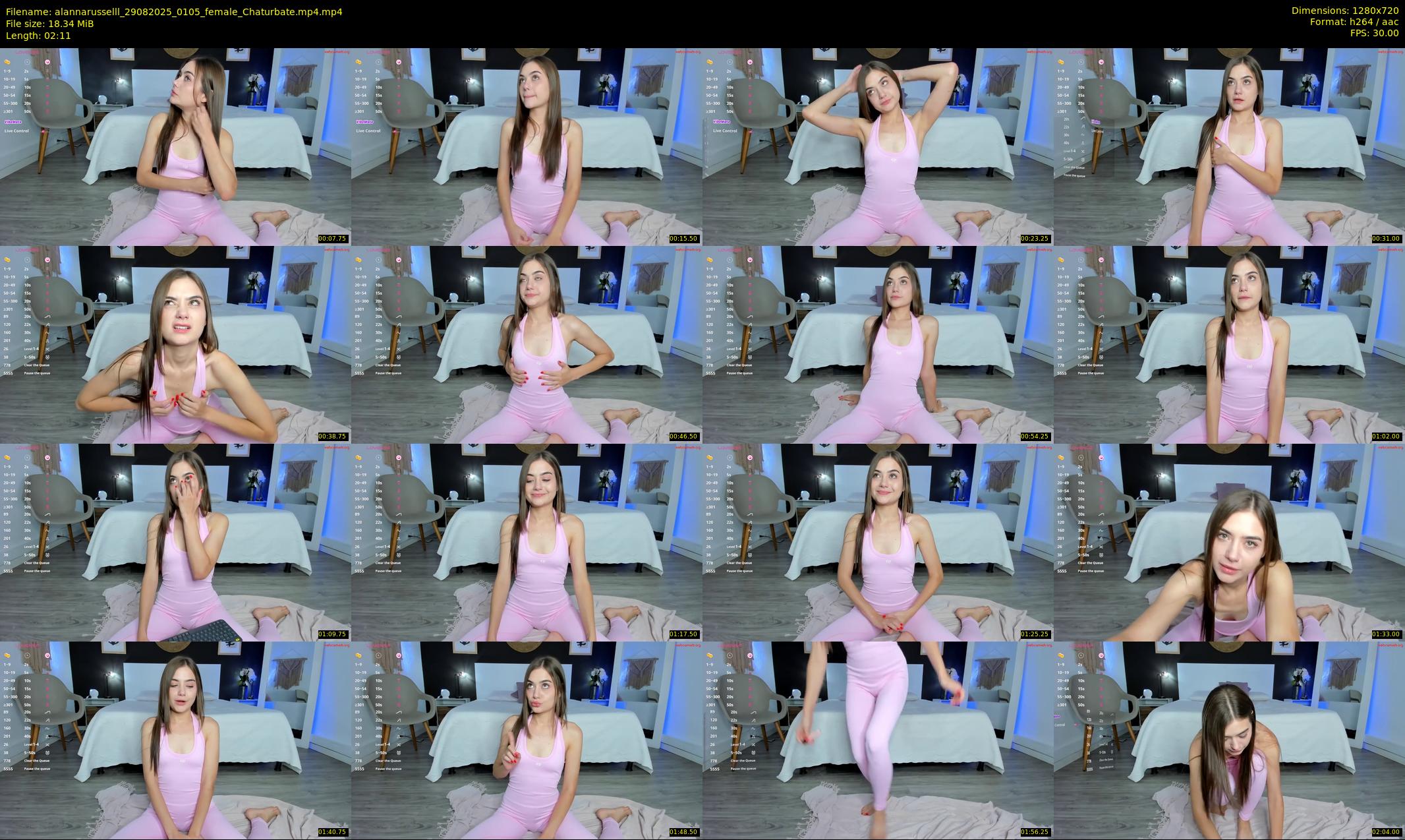 alannarusselll — 3 minute Chaturbate female cam show recording, 720p, Aug 29, 2025