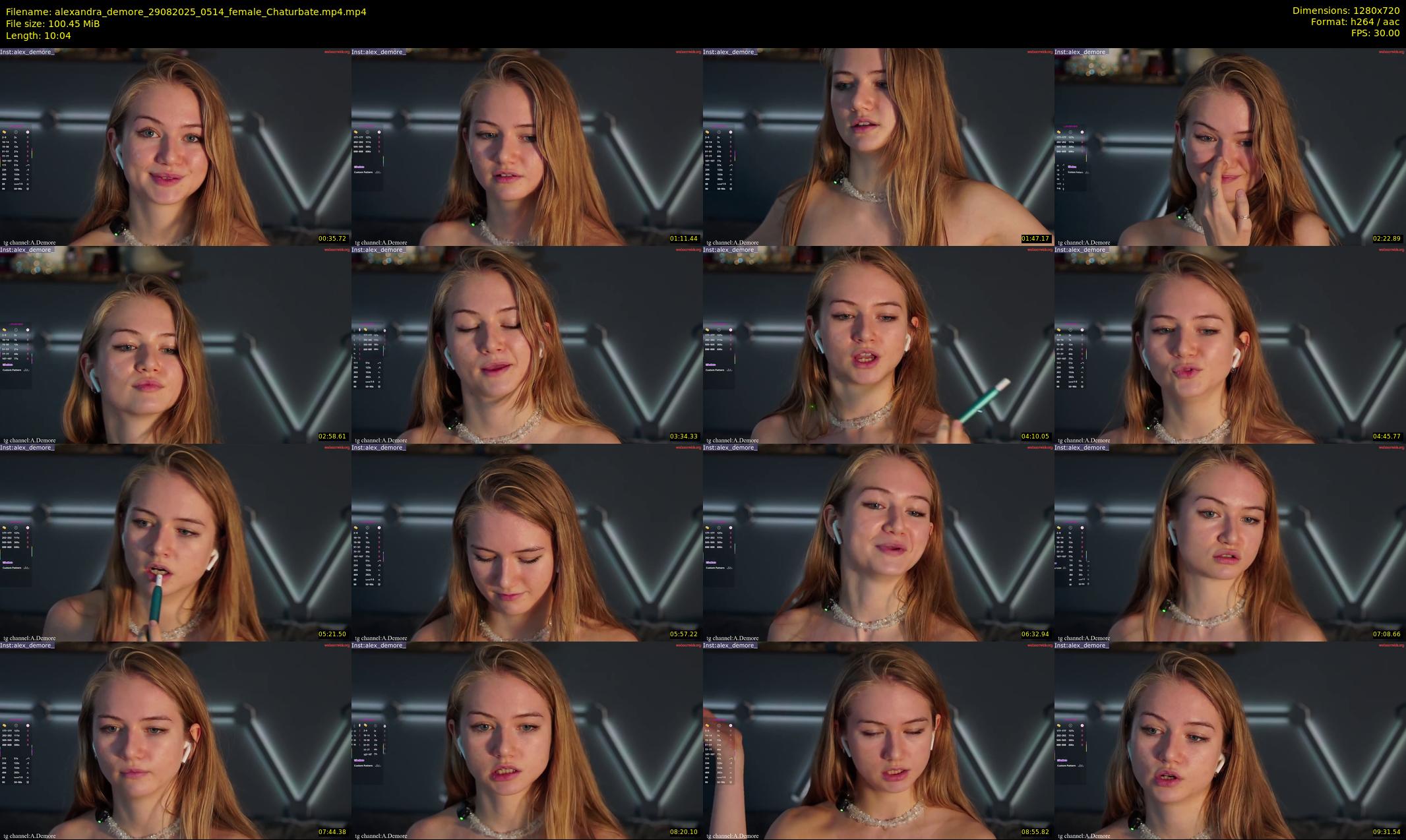 alexandra_demore — 11 minute Chaturbate female cam show recording, 720p, Aug 29, 2025