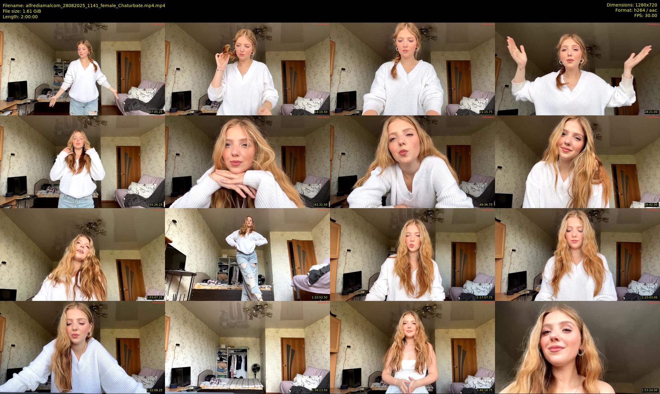 alfrediamalcom — 120 minute Chaturbate female cam show recording, 720p, Aug 28, 2025