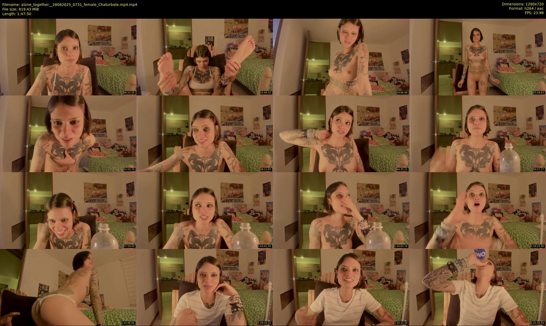 alone_together_ — 108 minute Chaturbate female cam show recording, 720p, Aug 28, 2025