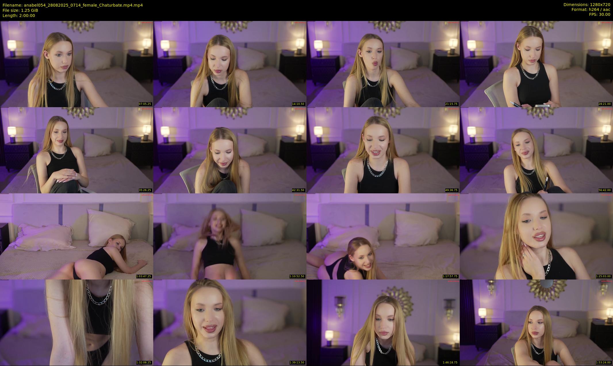 anabel054 — 120 minute Chaturbate female cam show recording, 720p, Aug 28, 2025