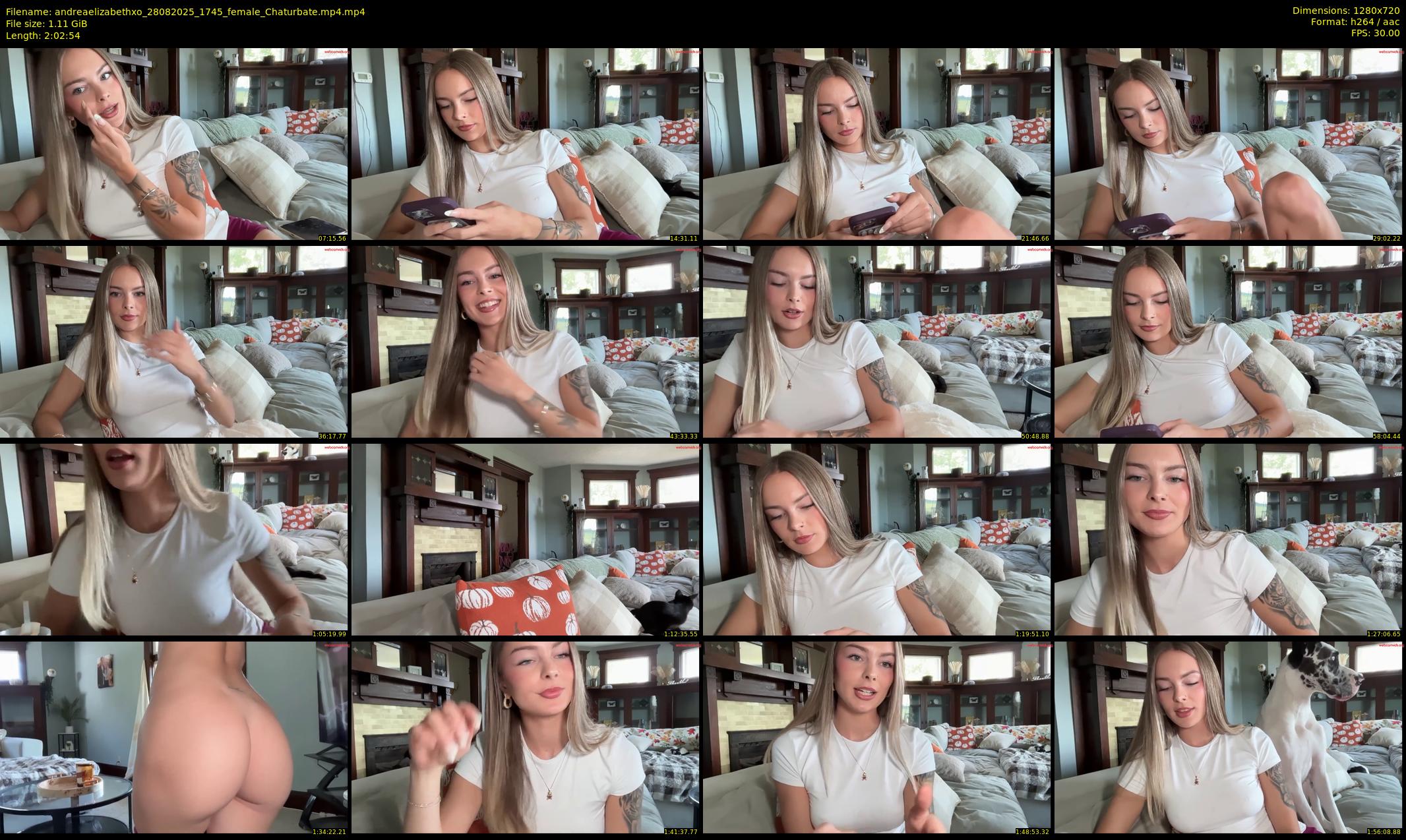 andreaelizabethxo — 123 minute Chaturbate female cam show recording, 720p, Aug 28, 2025