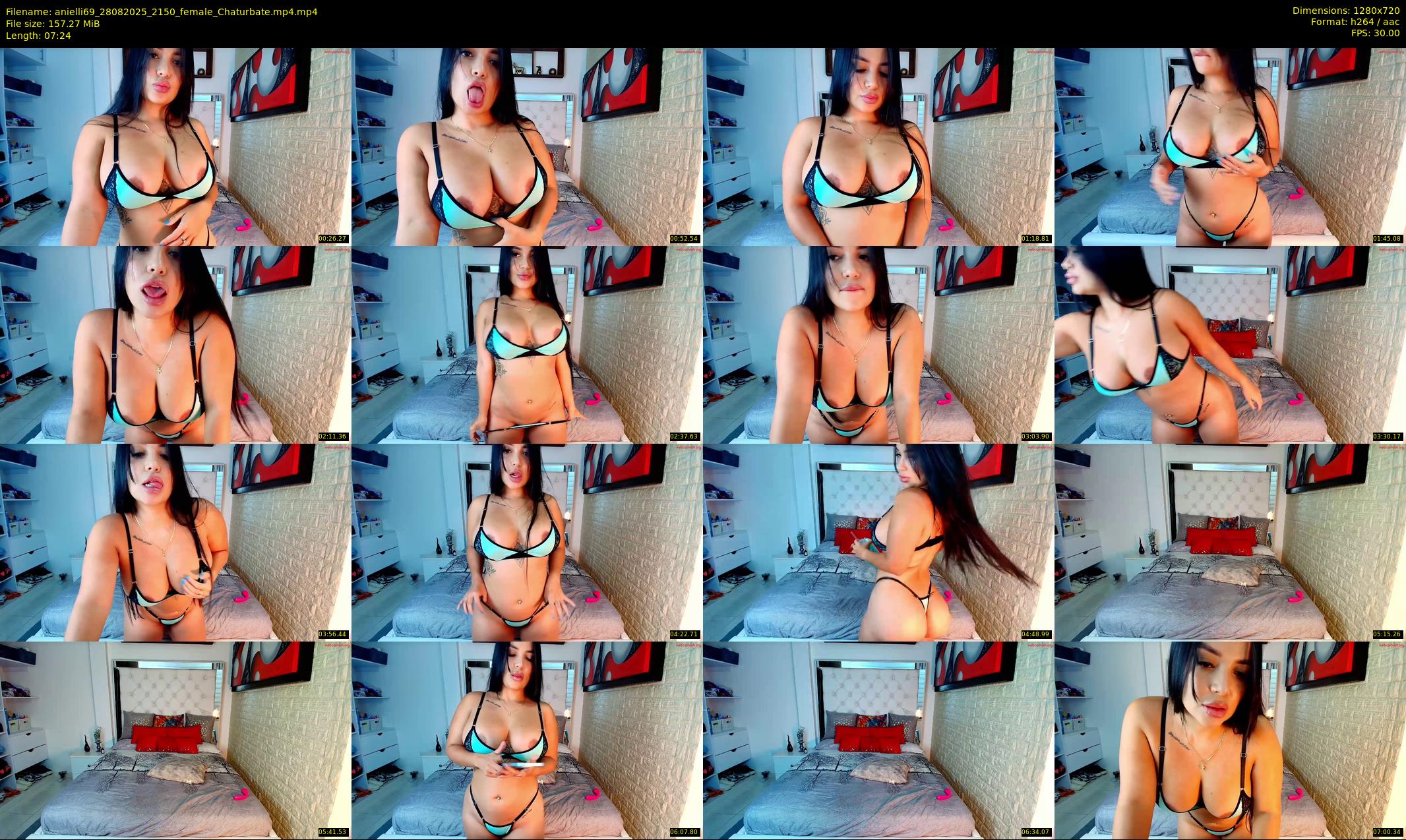 anielli69 — 8 minute Chaturbate female cam show recording, 720p, Aug 28, 2025