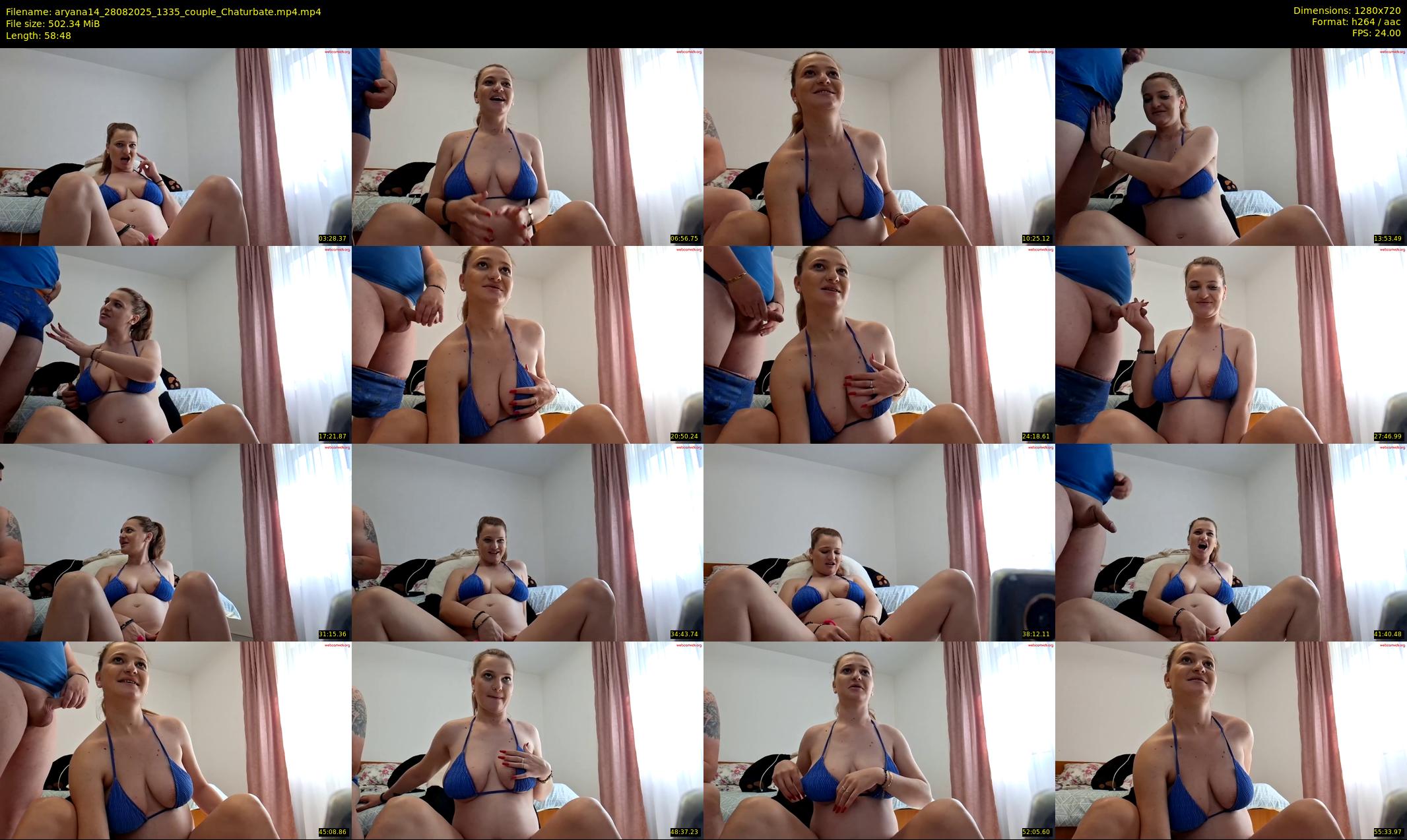 aryana14 — 59 minute Chaturbate couple cam show recording, 720p, Aug 28, 2025