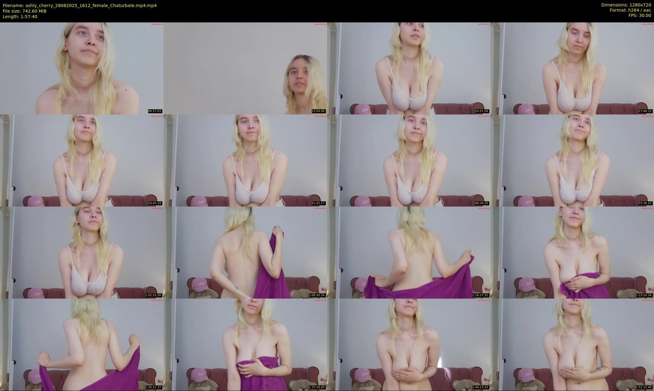 ashly_cherry — 118 minute Chaturbate female cam show recording, 720p, Aug 28, 2025